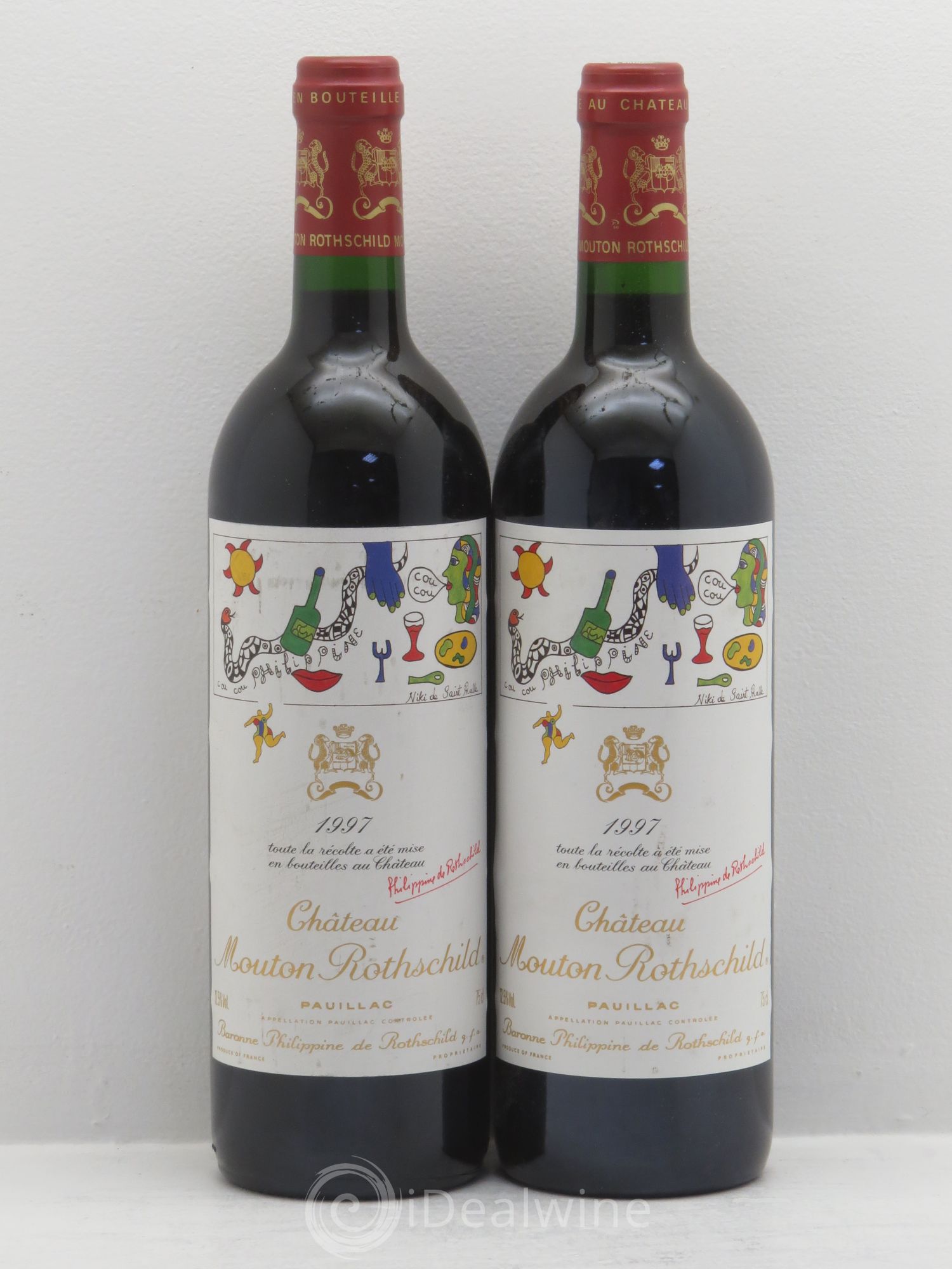 Château Mouton Rothschild 1er Grand Cru Classé 1997 - Lot de 2 bouteilles - 0