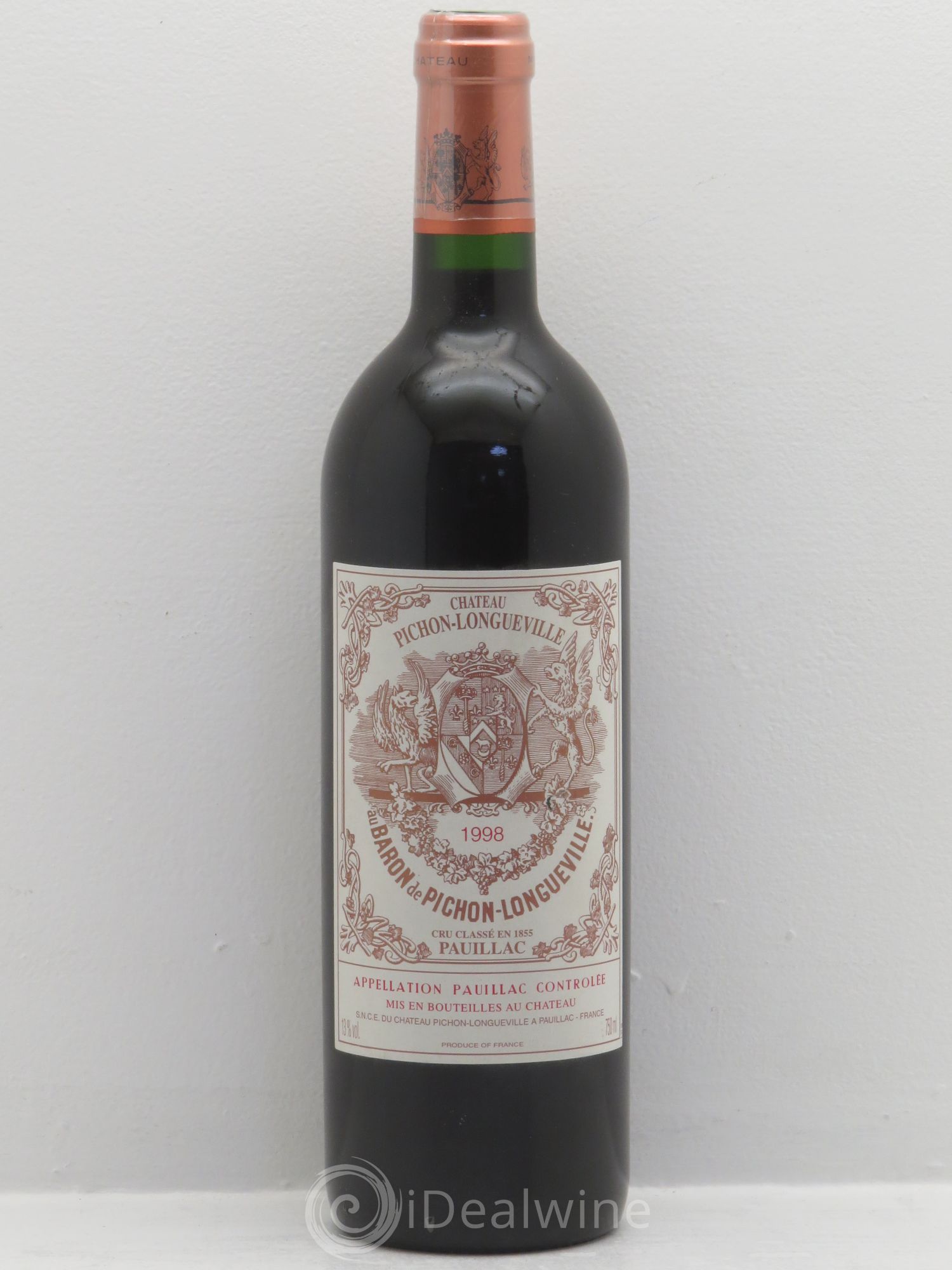 Pichon Longueville Baron 2ème Grand Cru Classé 1998 - Lot de 6 bouteilles - 0
