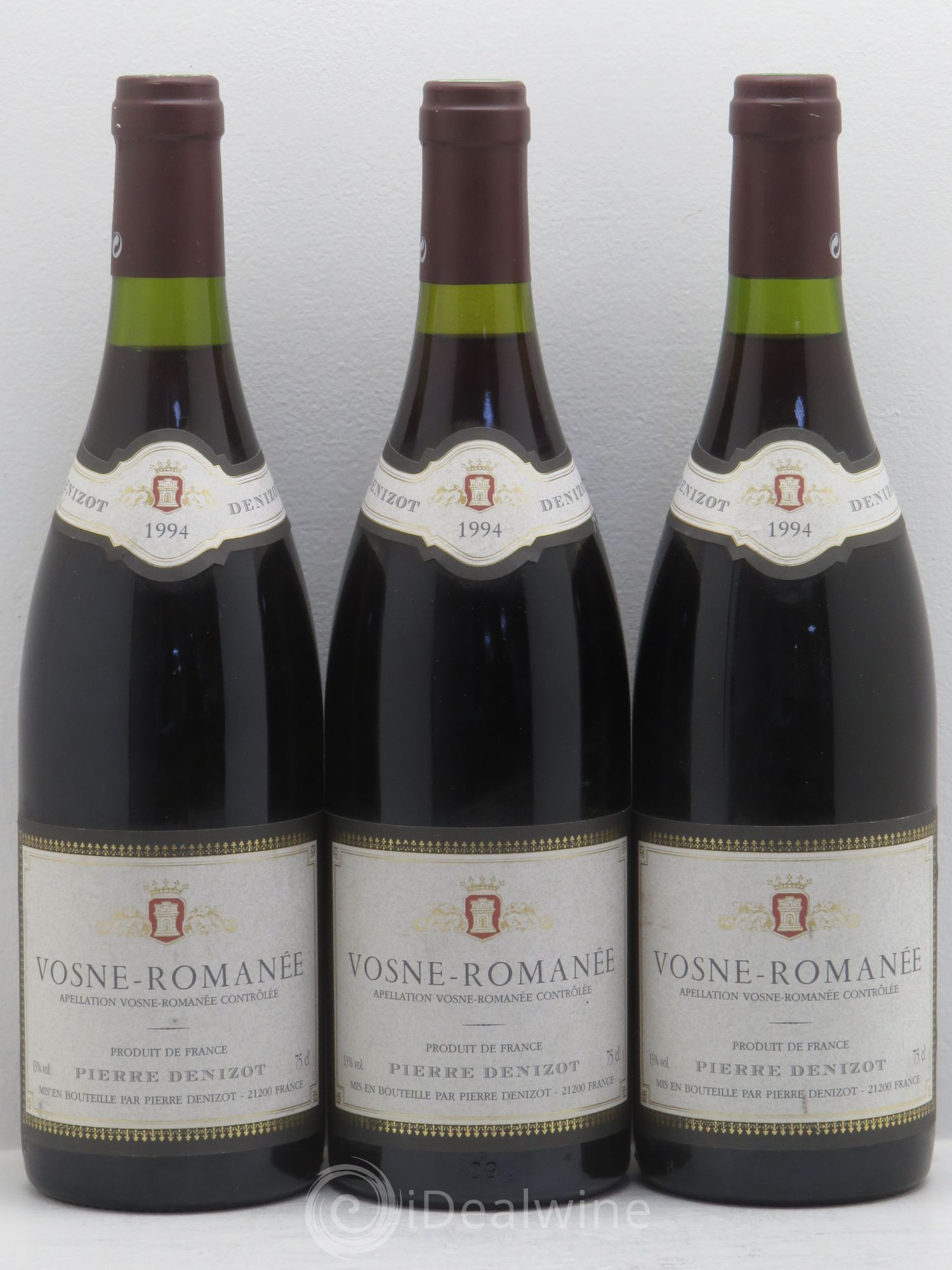 Vosne-Romanée Pierre Denizot 1994 - Lot de 3 bouteilles - 0