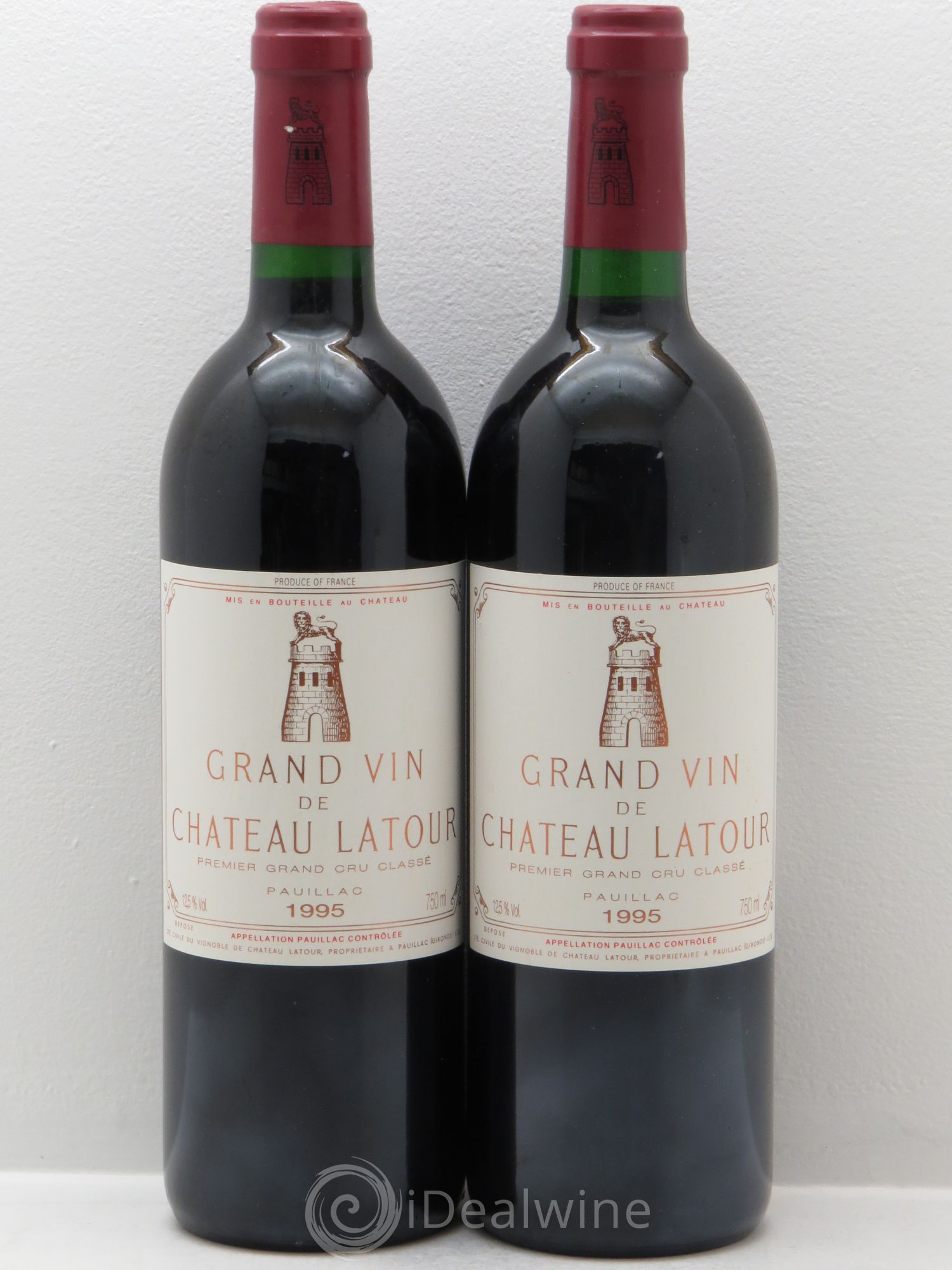 Château Latour 1er Grand Cru Classé 1995 - Lot de 2 bouteilles - 0