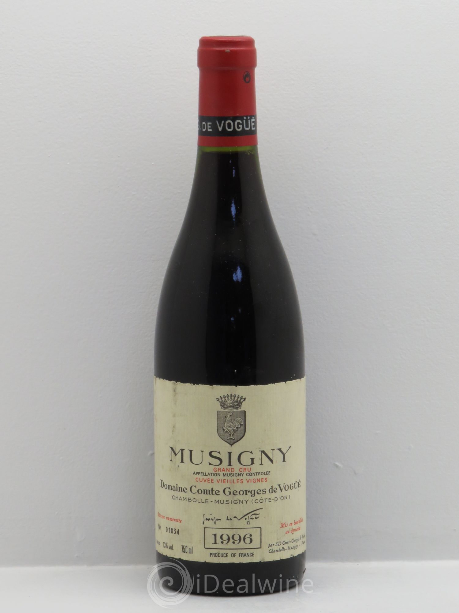 Musigny Grand Cru Cuvée Vieilles Vignes Comte Georges de Vogüé Vieilles vignes 1996 - Lot de 1 bouteille - 0
