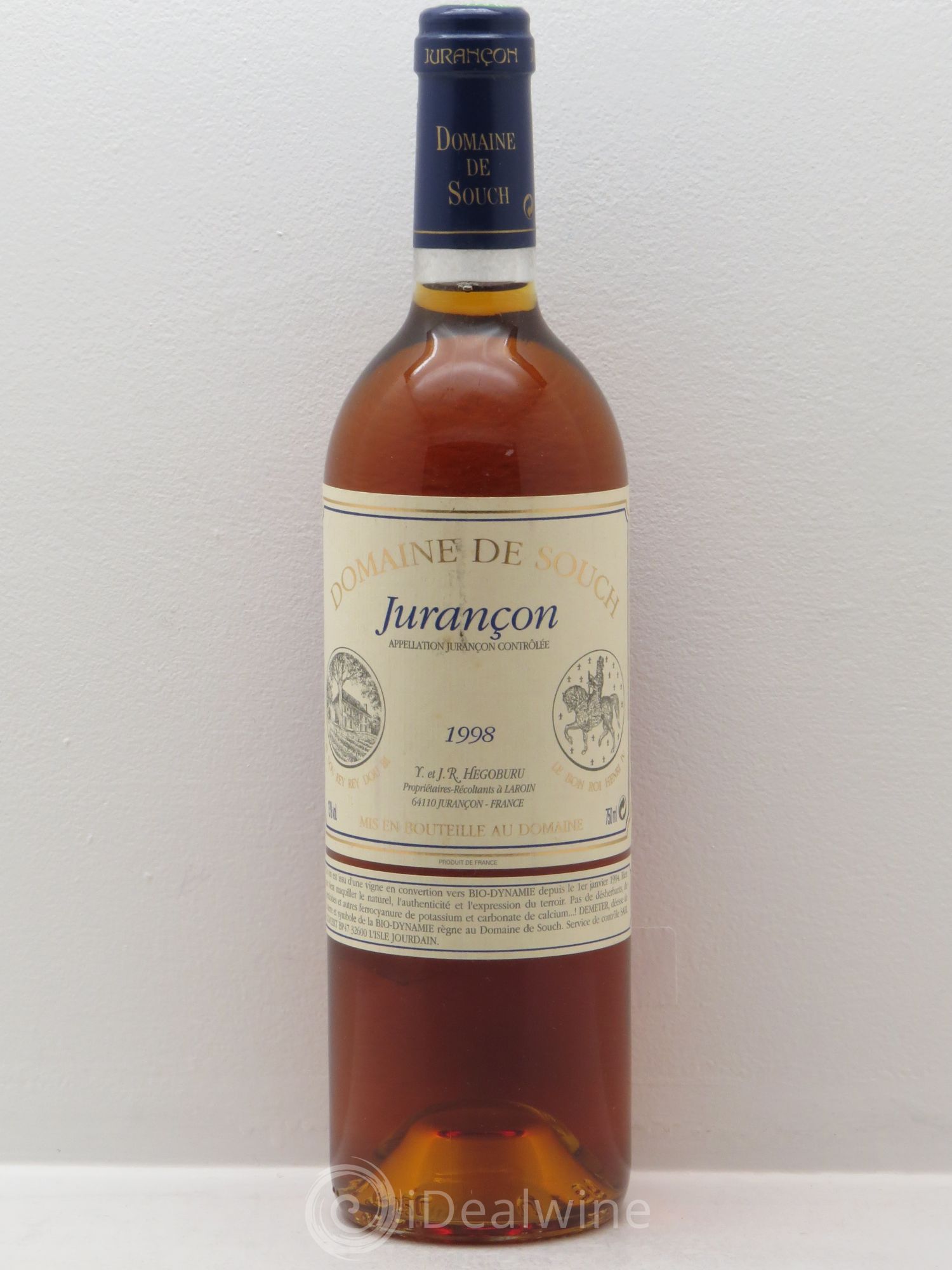 Jurançon sec Souch (Domaine de) 1998 - Lot de 6 bouteilles - 0