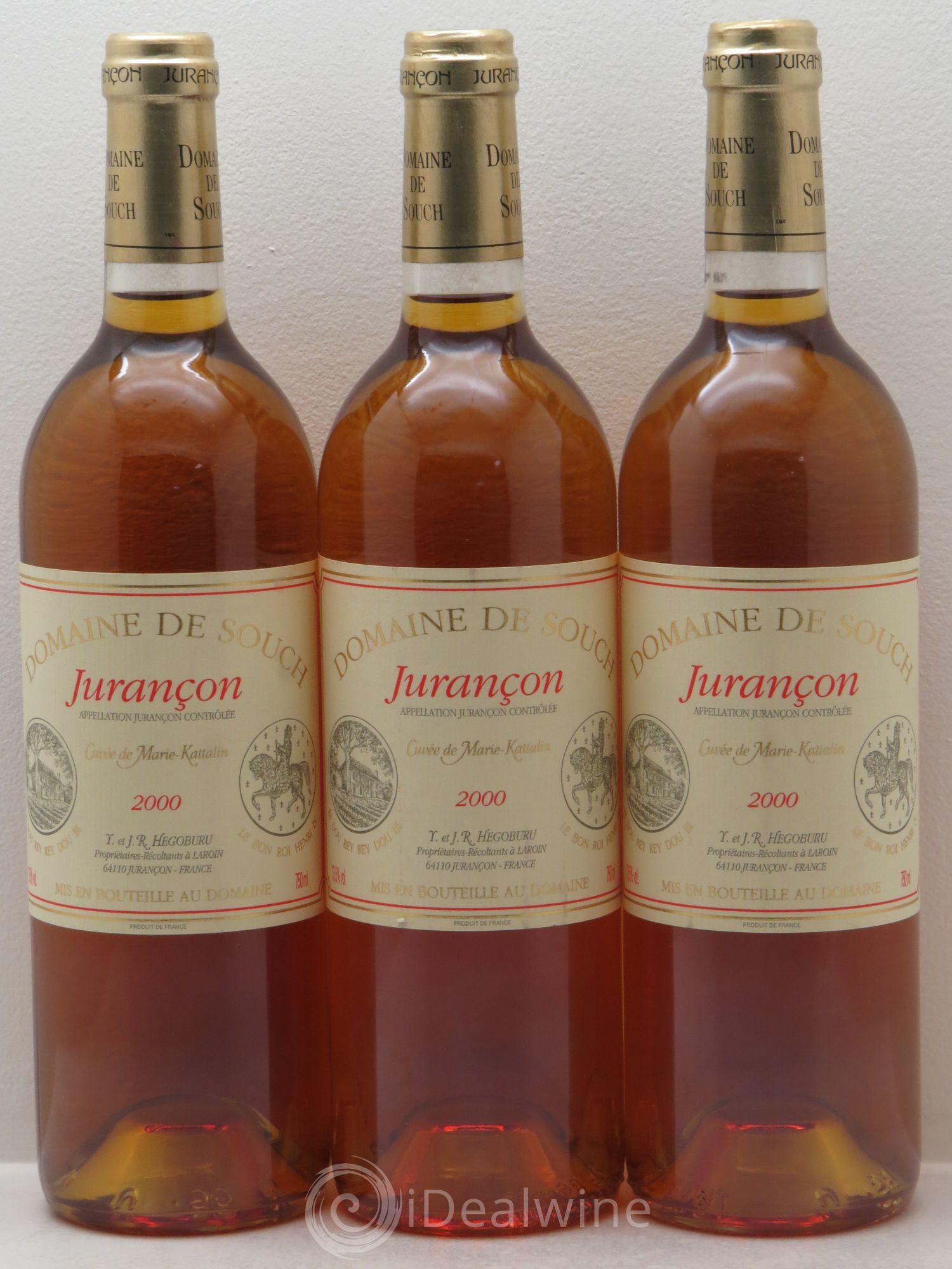 Jurançon Marie Kattalyn Souch (Domaine de) 2000 - Lotto di 3 bottiglie - 0