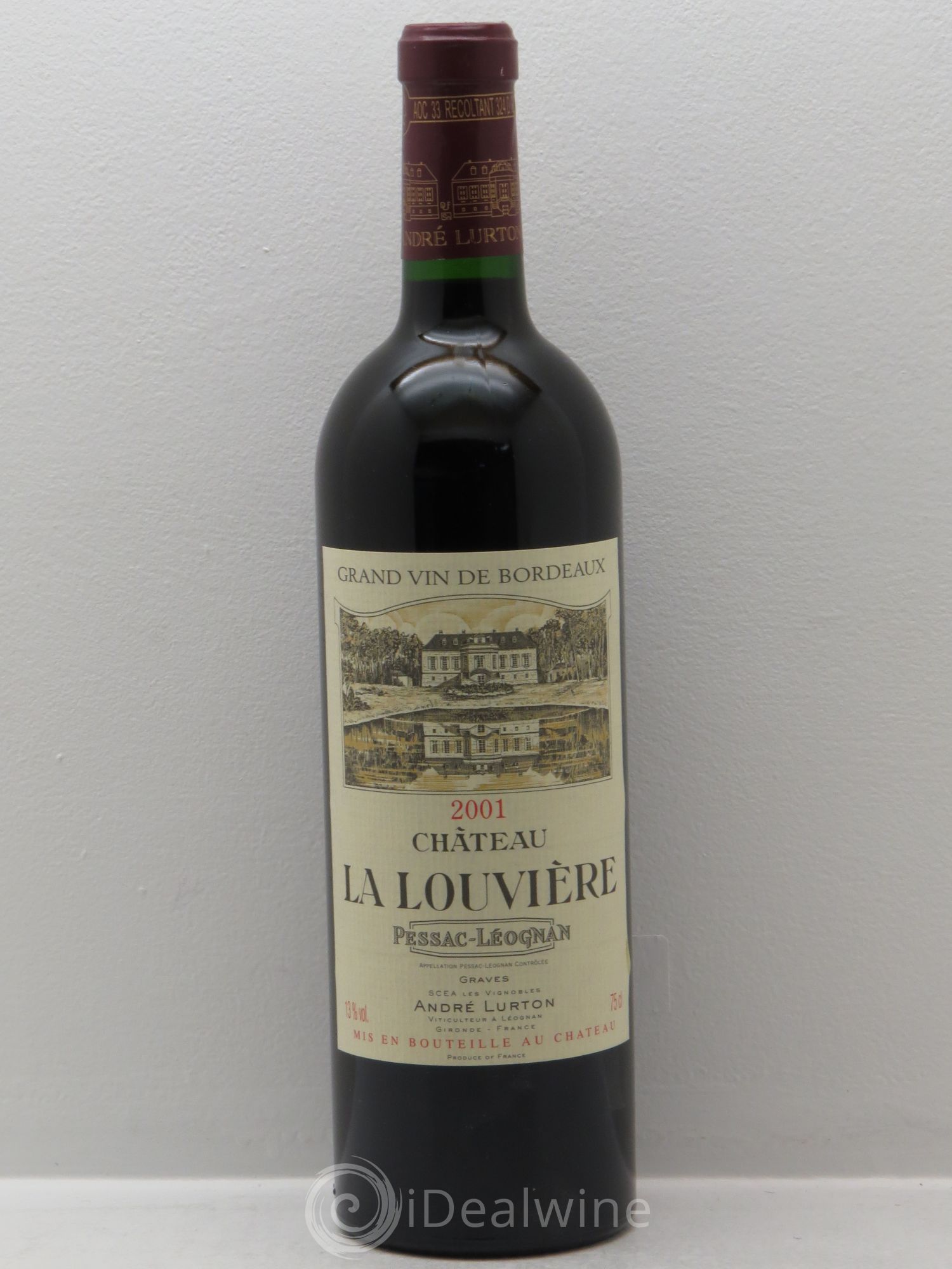 Château la Louvière 2001 - Lot de 1 bouteille - 0