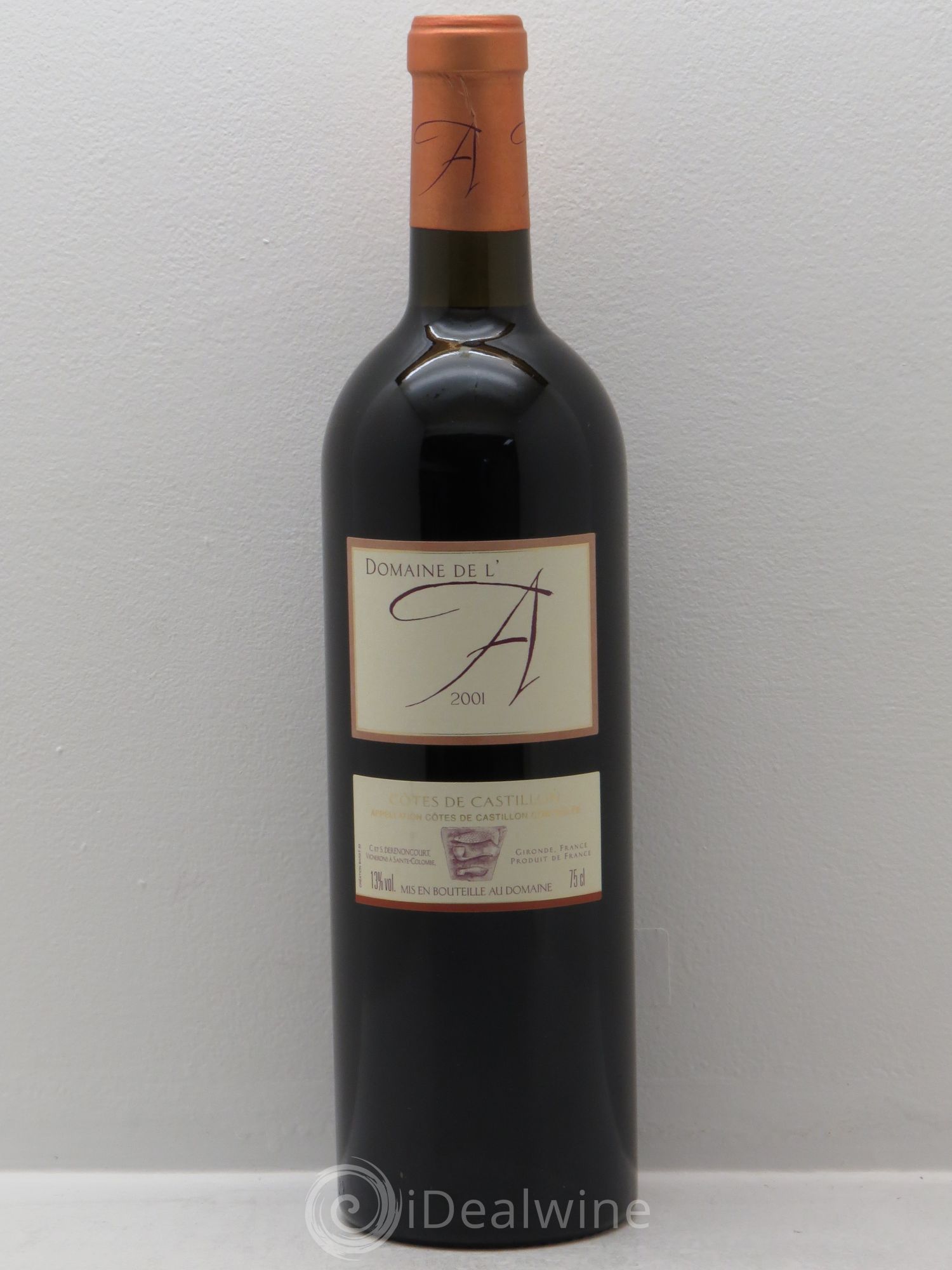 Domaine de l'A 2001 - Lot de 6 bouteilles - 0