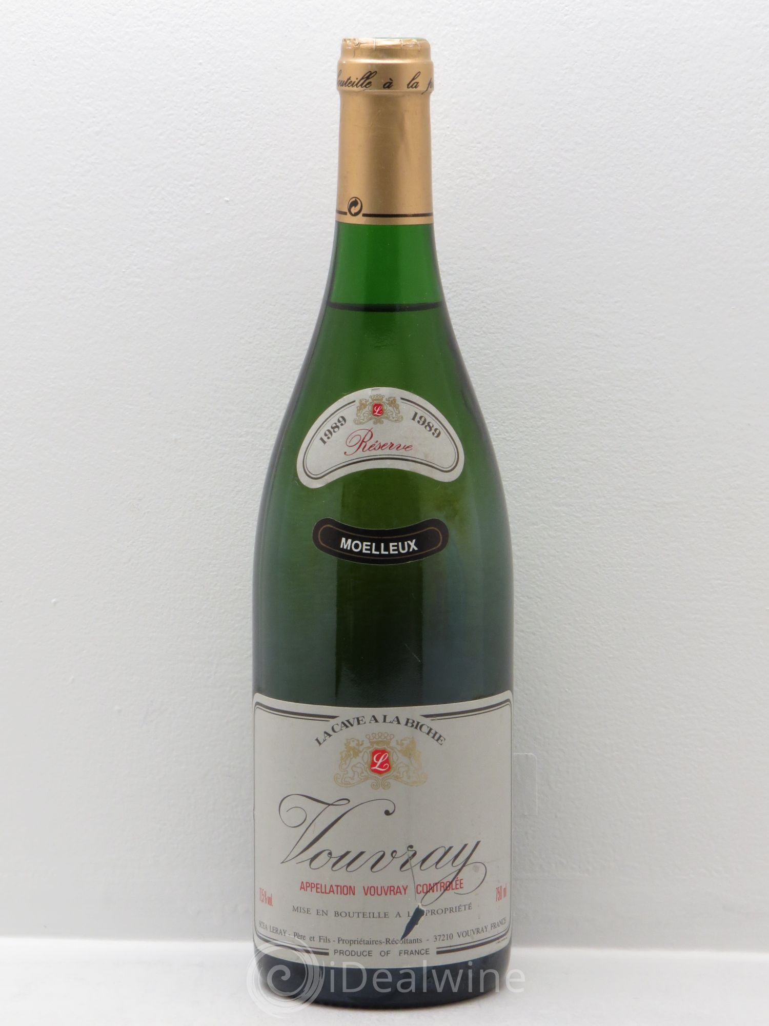Vouvray Domaine de la cave à la biche-Réserve -Yves Leray 1989 - Lotto di 6 bottiglie - 0