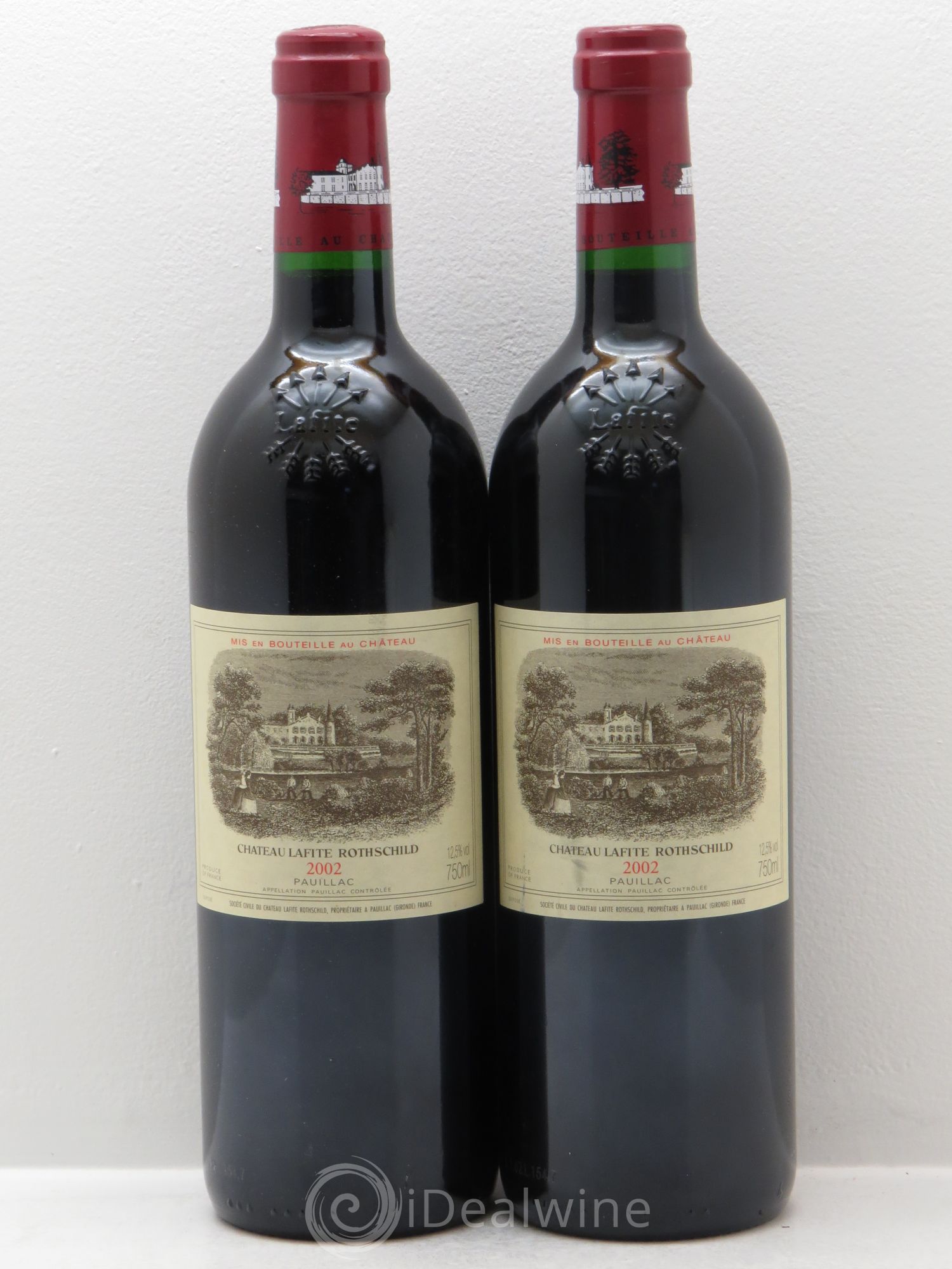 Château Lafite Rothschild 1er Grand Cru Classé 2002 - Lot de 2 bouteilles - 0
