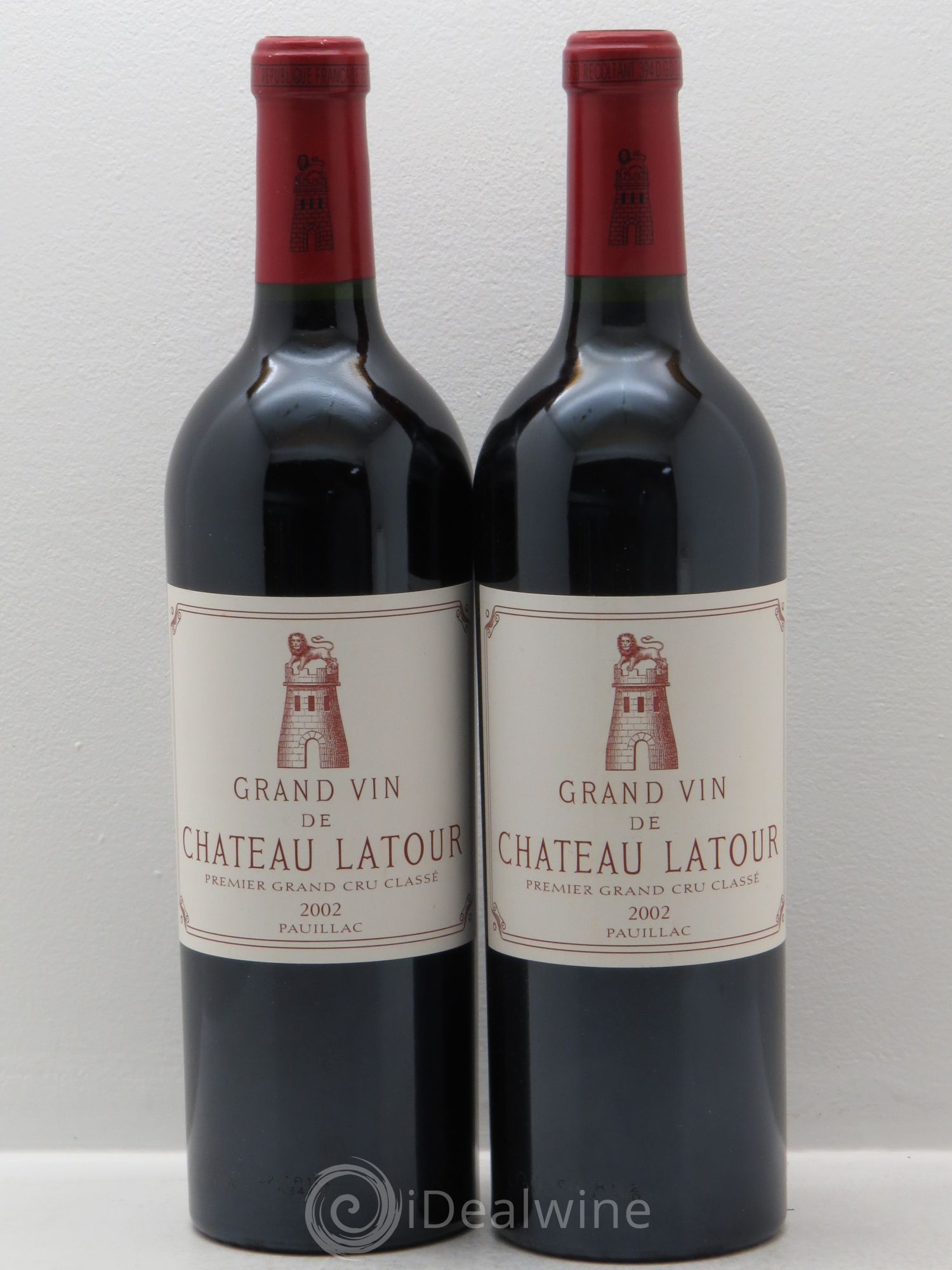 Château Latour 1er Grand Cru Classé 2002 - Lot de 2 bouteilles - 0