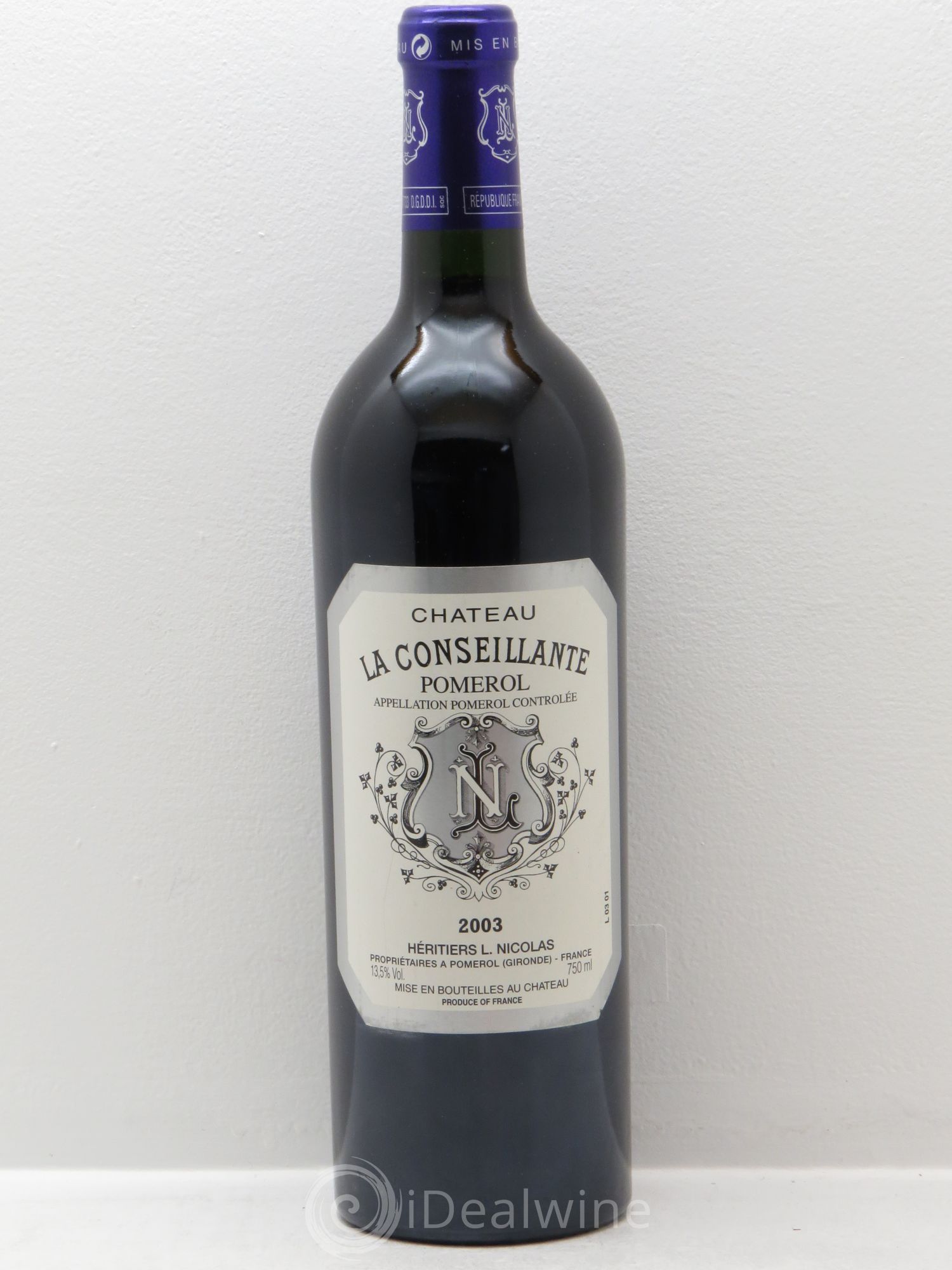 Château la Conseillante 2003 - Lot de 1 bouteille - 0