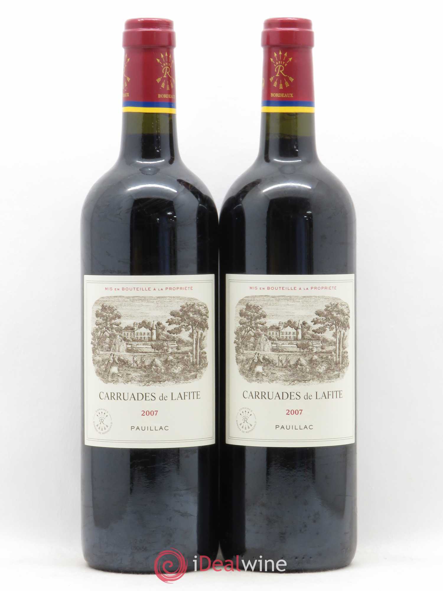 Carruades de Lafite Rothschild Second Vin 2007 - Lot de 2 bouteilles - 0