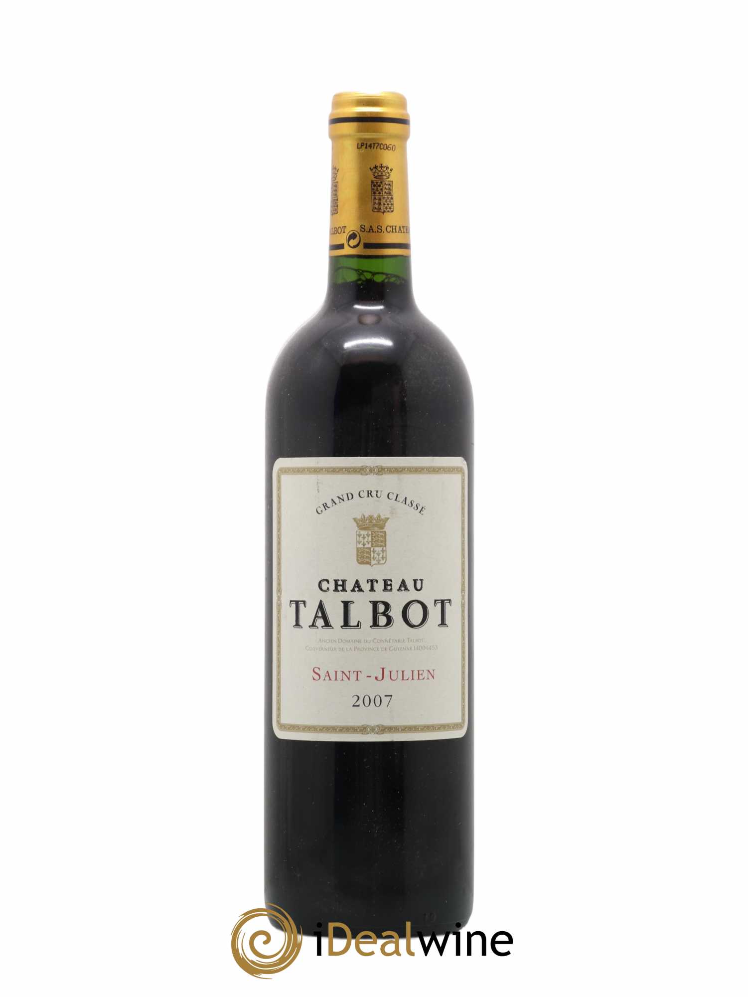 Château Talbot 4ème Grand Cru Classé 2007 - Lot de 1 bouteille - 0