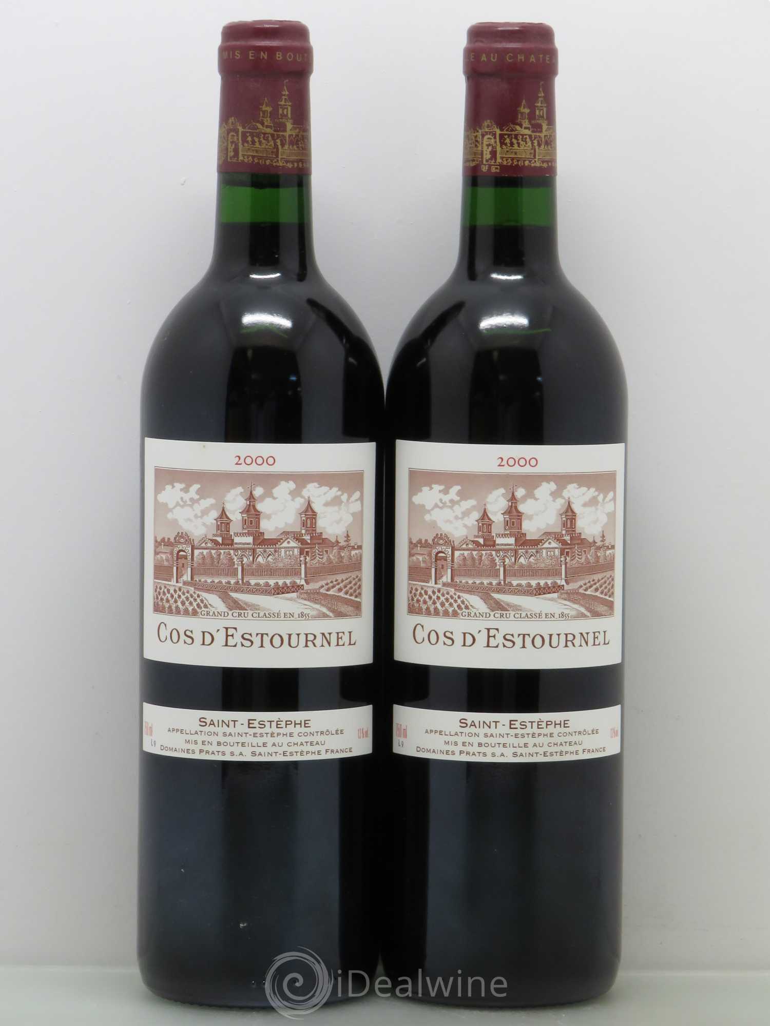 Cos d'Estournel 2ème Grand Cru Classé 2000 - Lot de 2 bouteilles - 0
