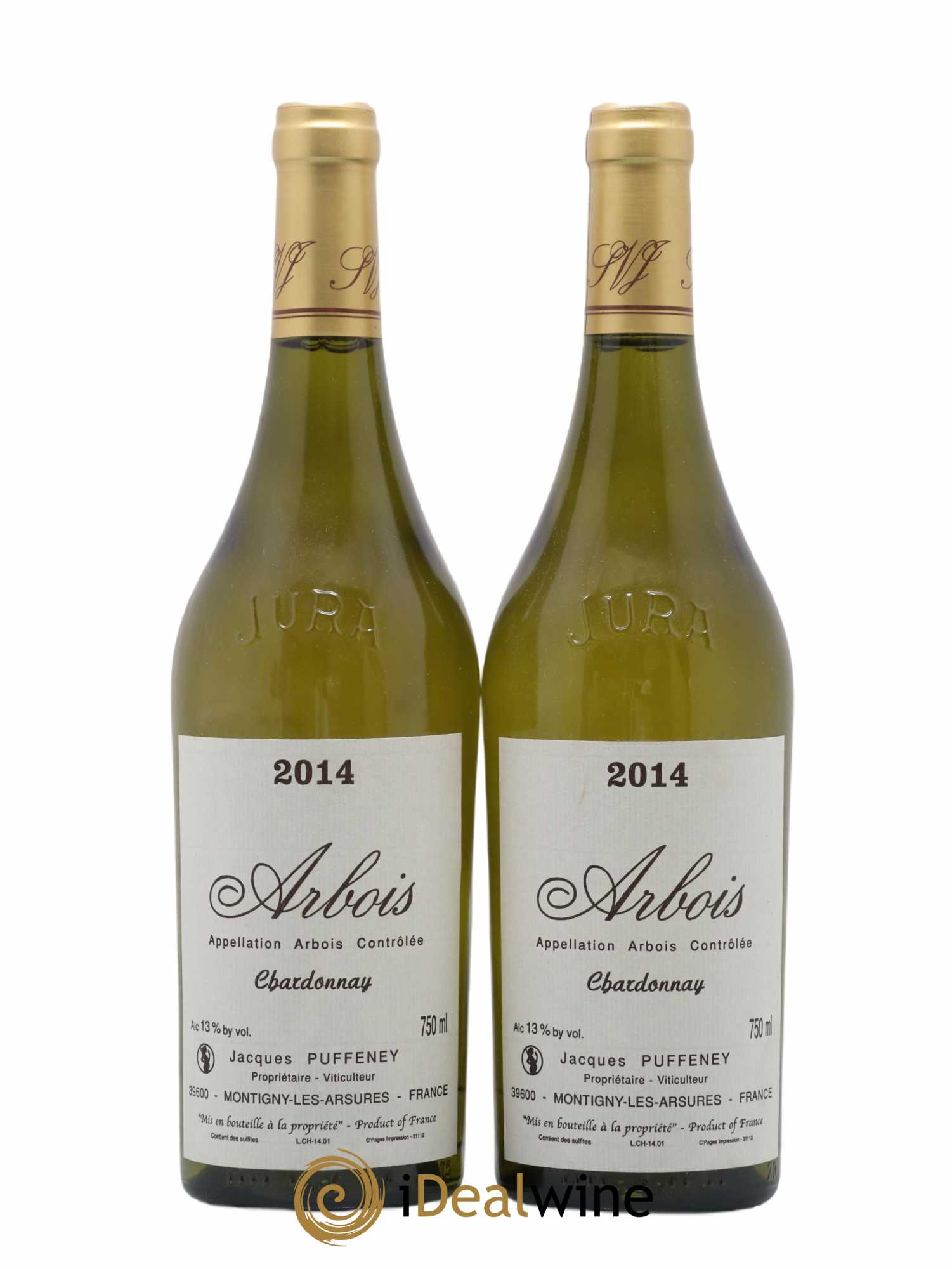 Arbois Chardonnay Jacques Puffeney 2014 - Lot de 2 bouteilles - 0
