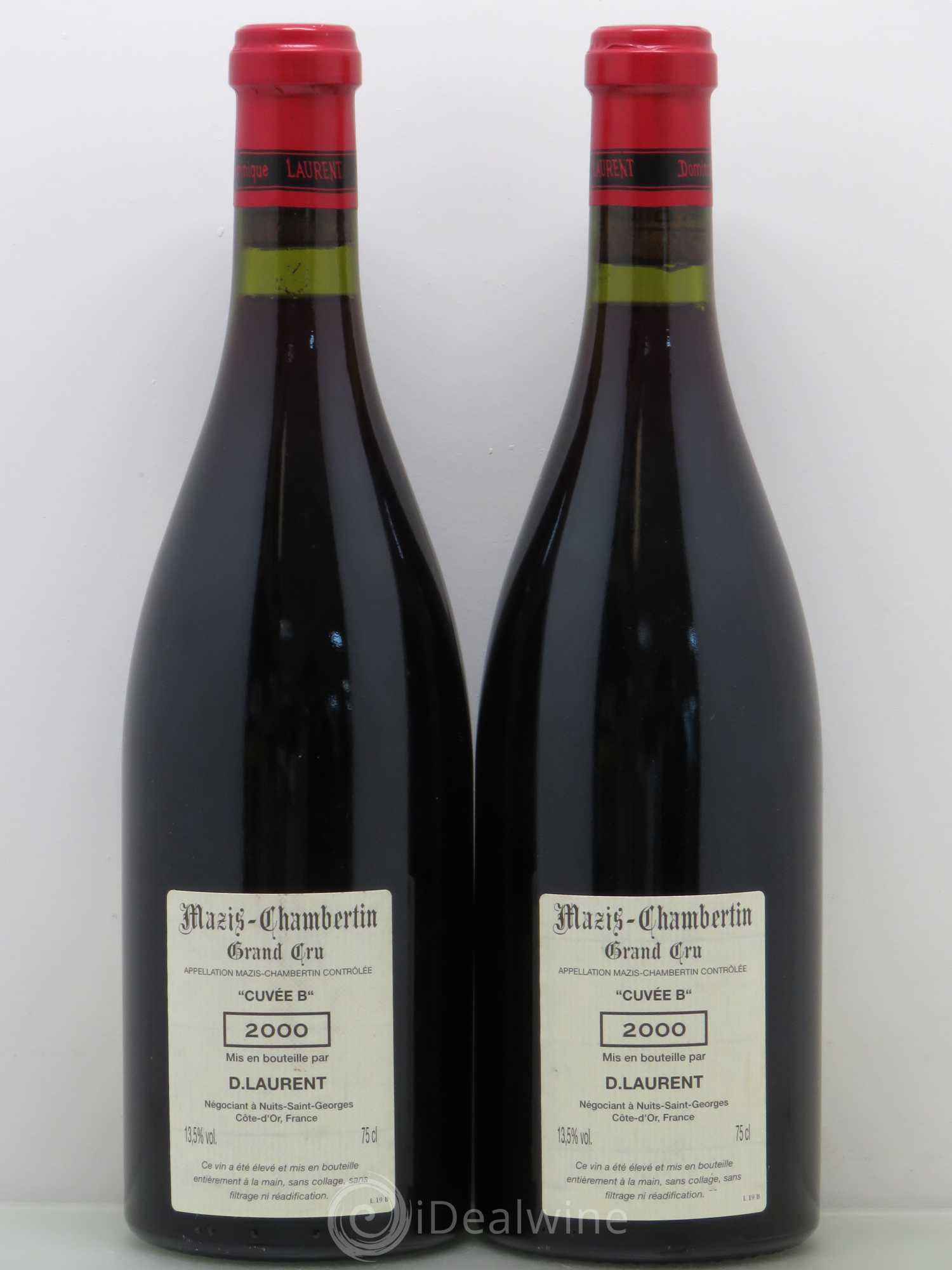 Mazis-Chambertin Grand Cru Dominique Laurent Cuvée B 2000 - Lot de 2 bouteilles - 1