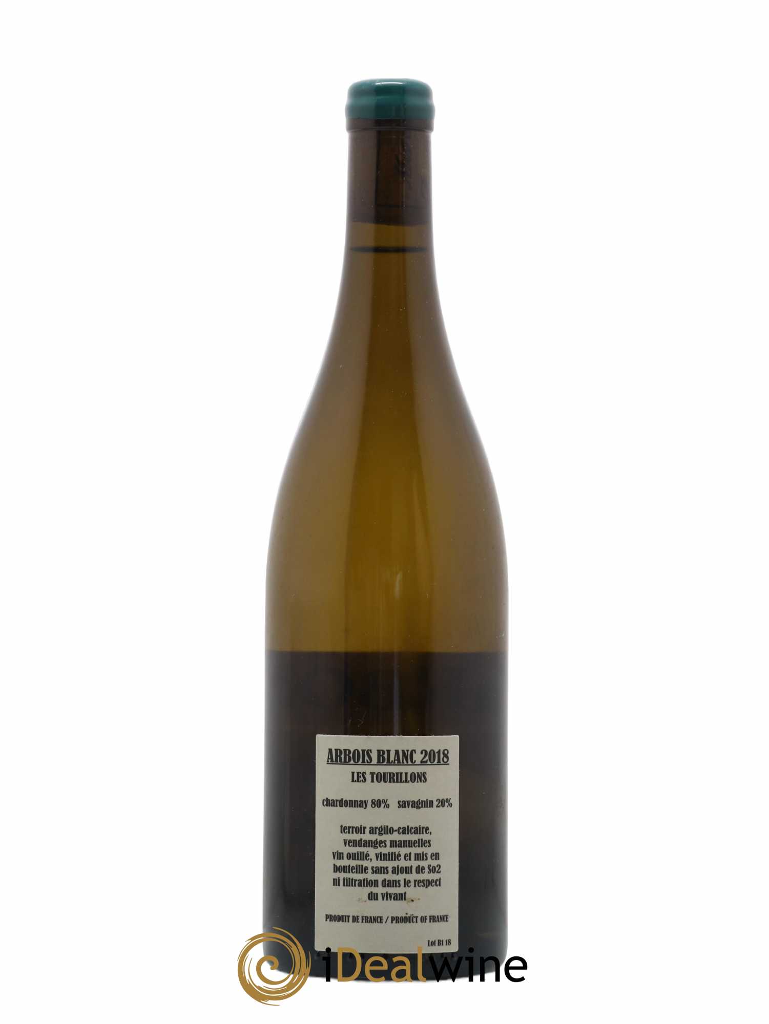 Arbois Chardonnay Savagnin Les Tourillons Adeline Houillon & Renaud Bruyère 2018 - Lot de 1 bouteille - 1