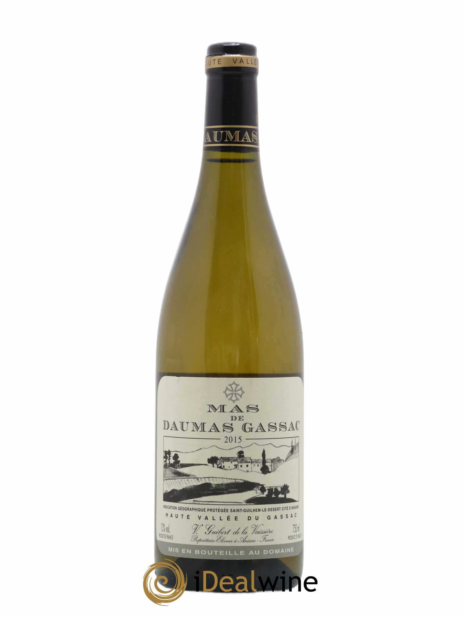 Saint-Guilhem-le-Désert - Cité d'Aniane Mas Daumas Gassac Famille Guibert de La Vaissière 2015 - Lot de 1 bouteille - 0