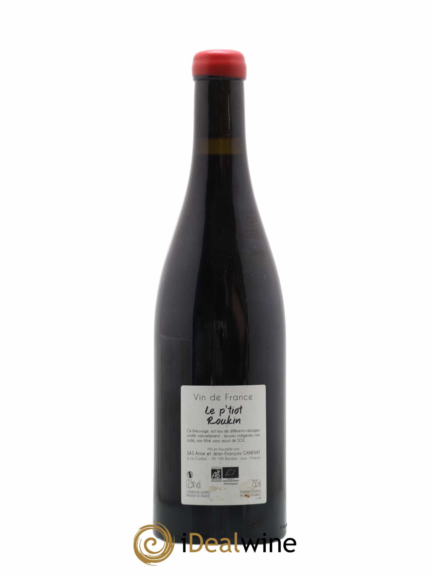 Vin de France  Le P'tiot Roukin Anne et Jean François Ganevat 2015 - Lot de 1 bouteille - 1