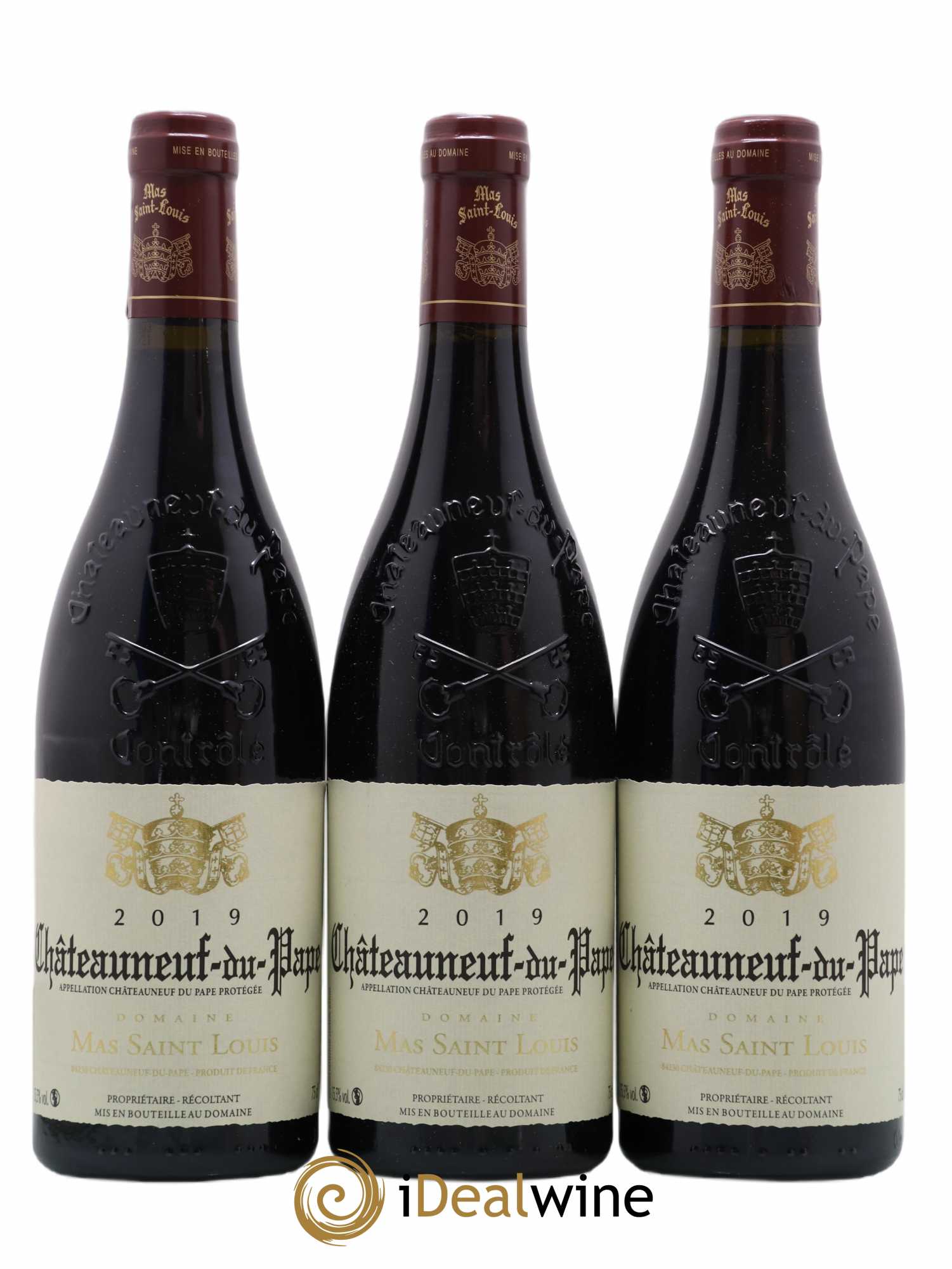 Châteauneuf-du-Pape Tradition Mas Saint-Louis 2019 - Lot de 3 bouteilles - 0