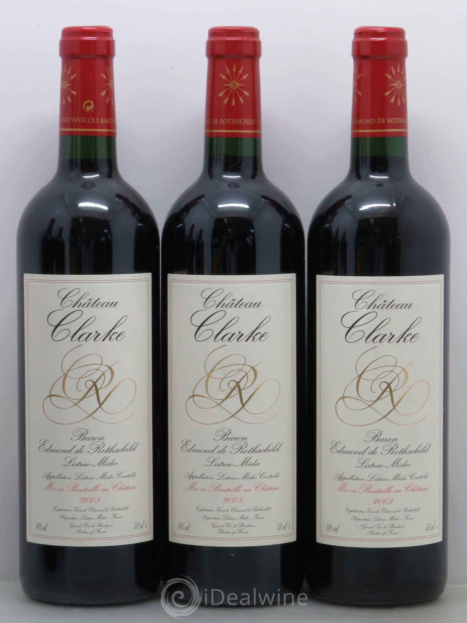 Château Clarke 2005 - Lot de 5 bouteilles - 1