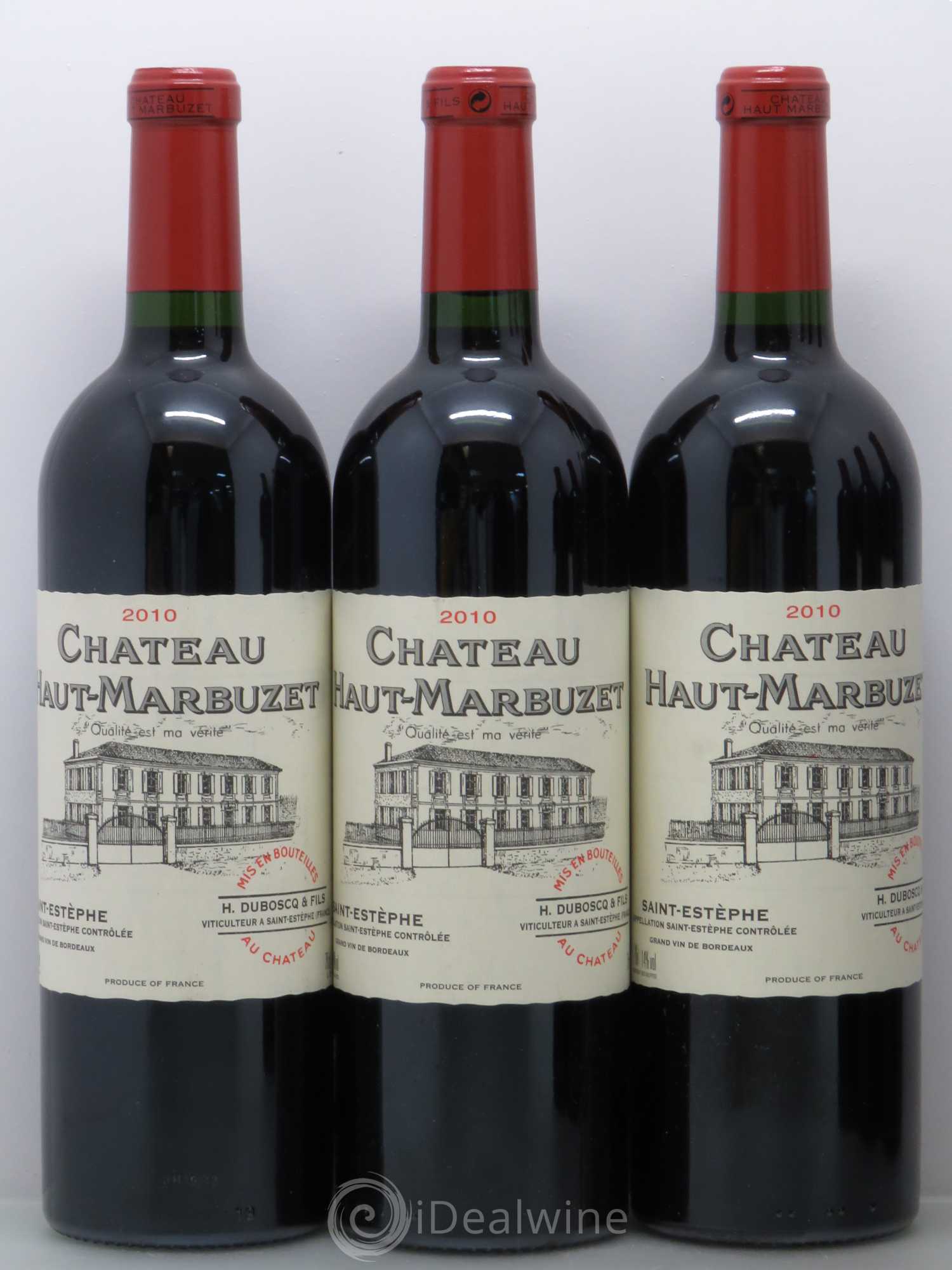 Château Haut Marbuzet 2010 - Lot de 6 bouteilles - 1