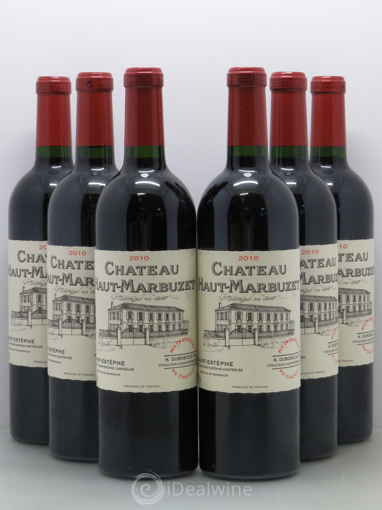 Château Haut Marbuzet 2010 - Lot de 6 bouteilles - 0