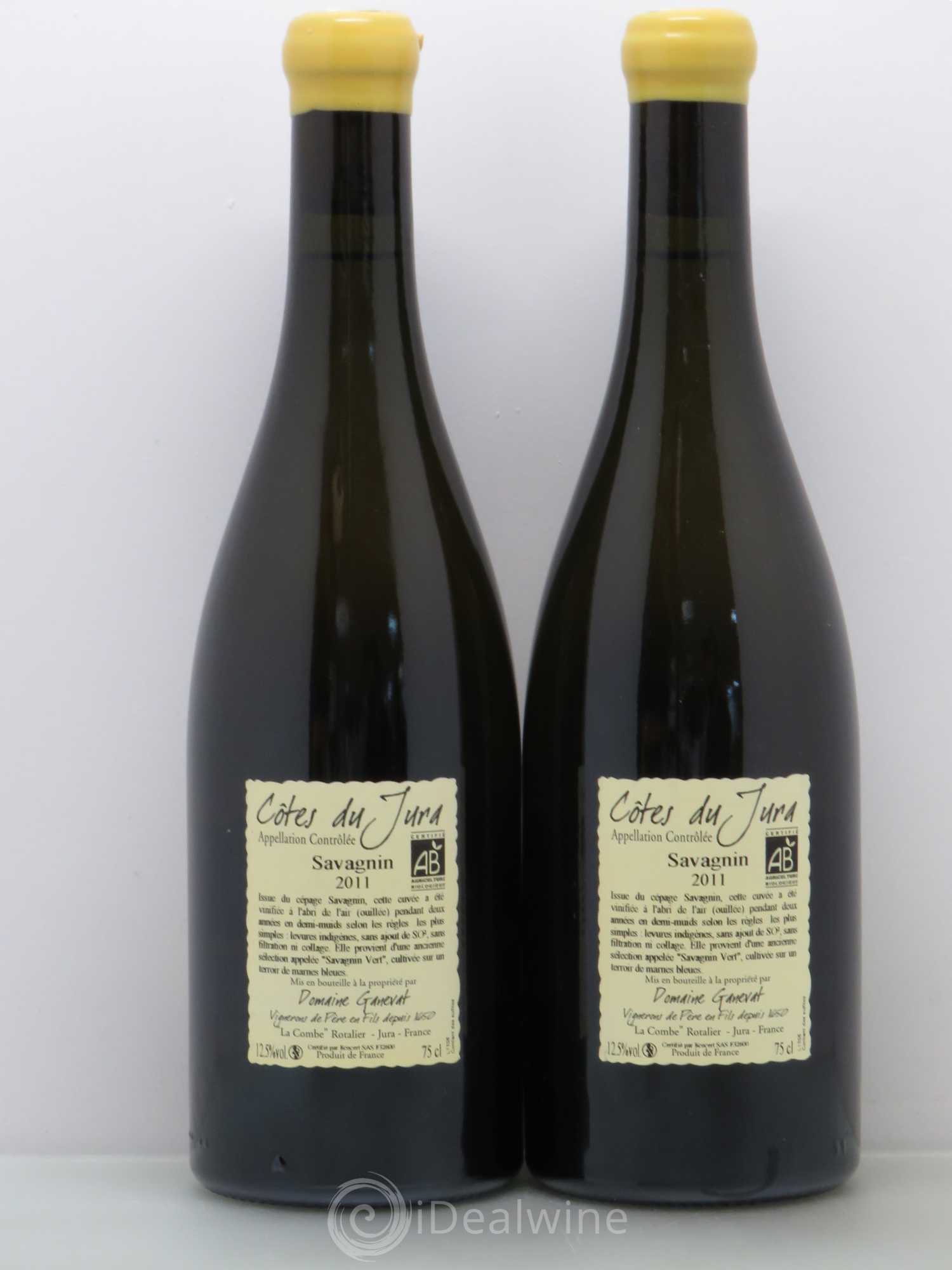 Côtes du Jura Les Chalasses Marnes Bleues Jean-François Ganevat (Domaine) 2011 - Lot de 2 bouteilles - 1