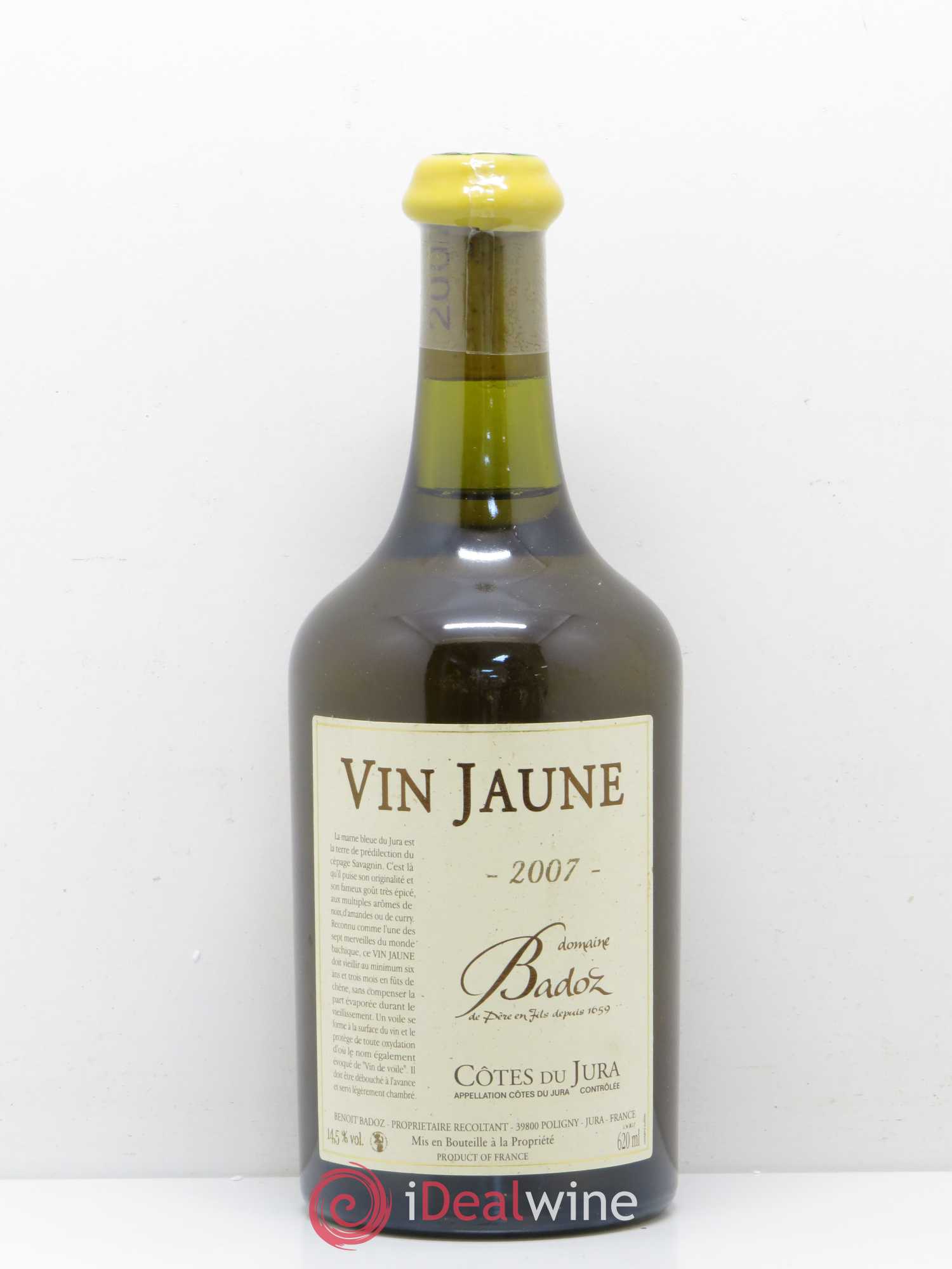 Arbois Vin Jaune Benoit Badoz 2007 - Lot de 1 bouteille - 0