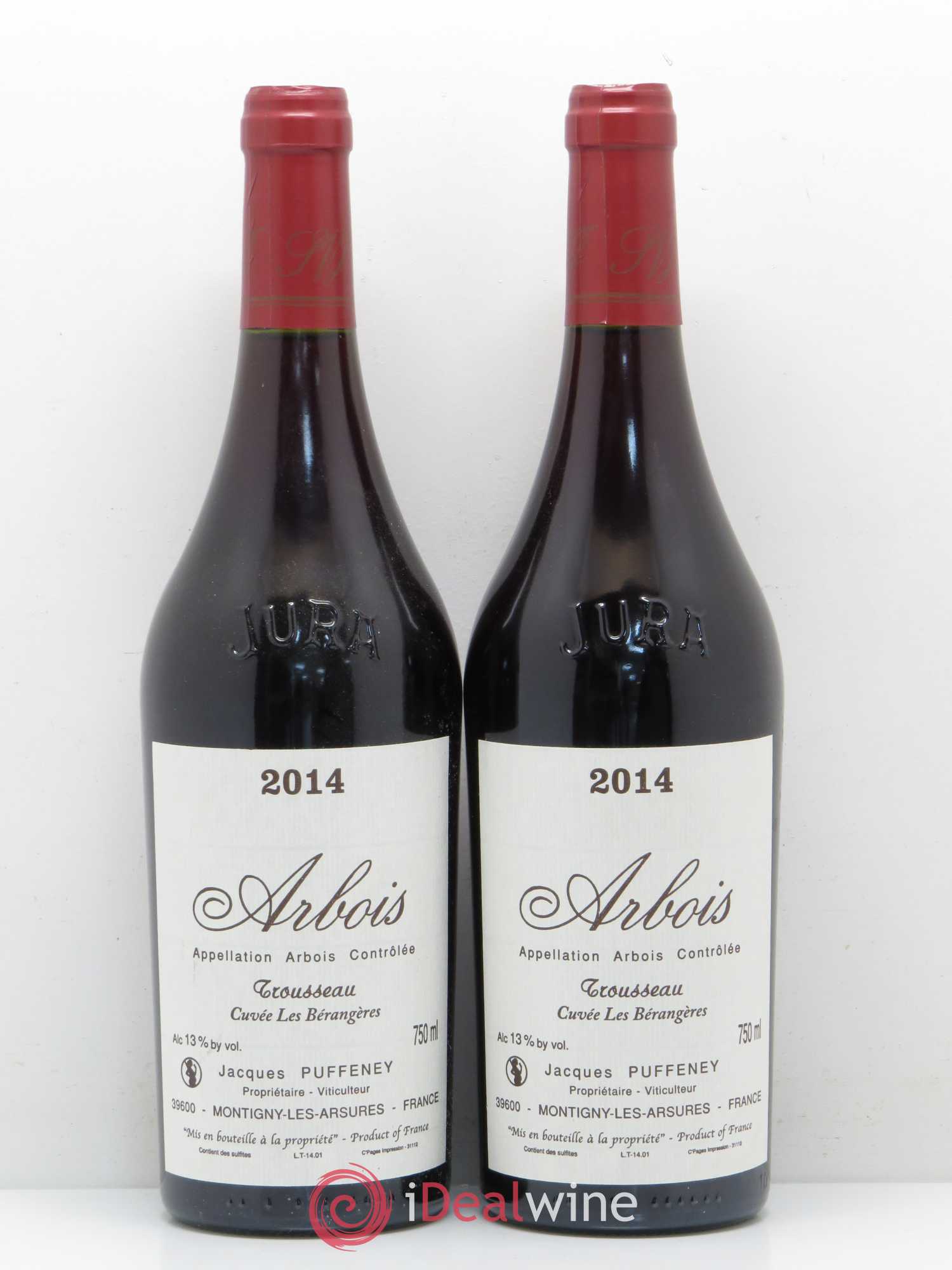 Arbois Trousseau Les Bérangères Jacques Puffeney 2014 - Posten von 2 Flaschen - 0