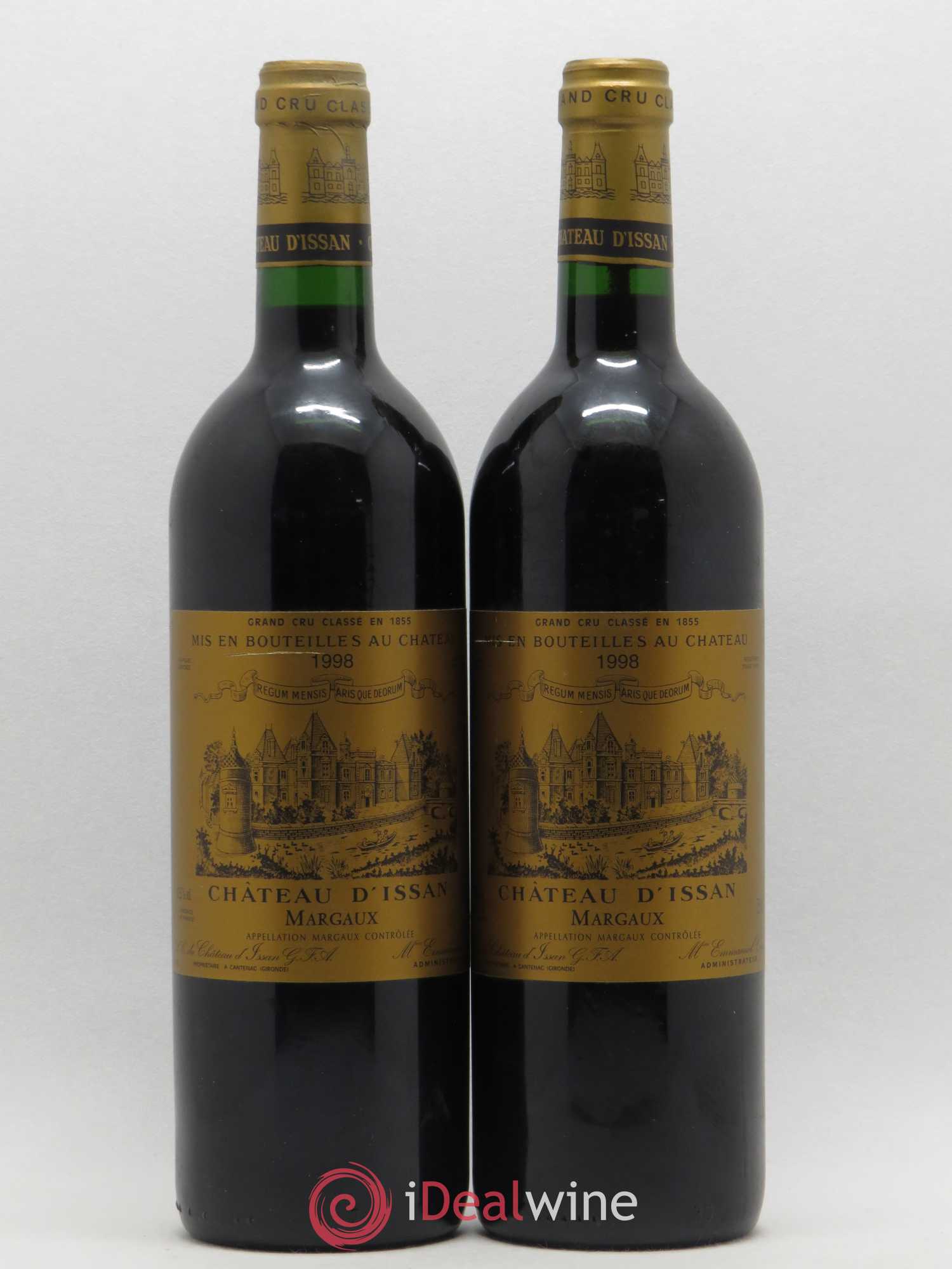 Château d'Issan 3ème Grand Cru Classé 1998 - Lot de 2 bouteilles - 0