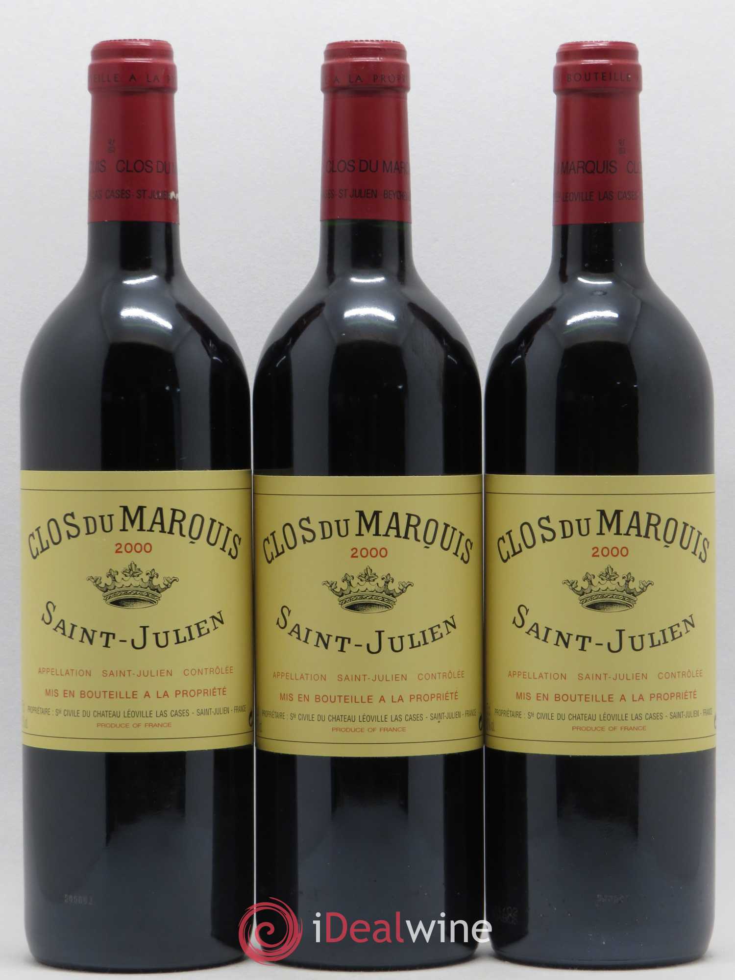 Clos du Marquis 2000 - Lot de 3 bouteilles - 0