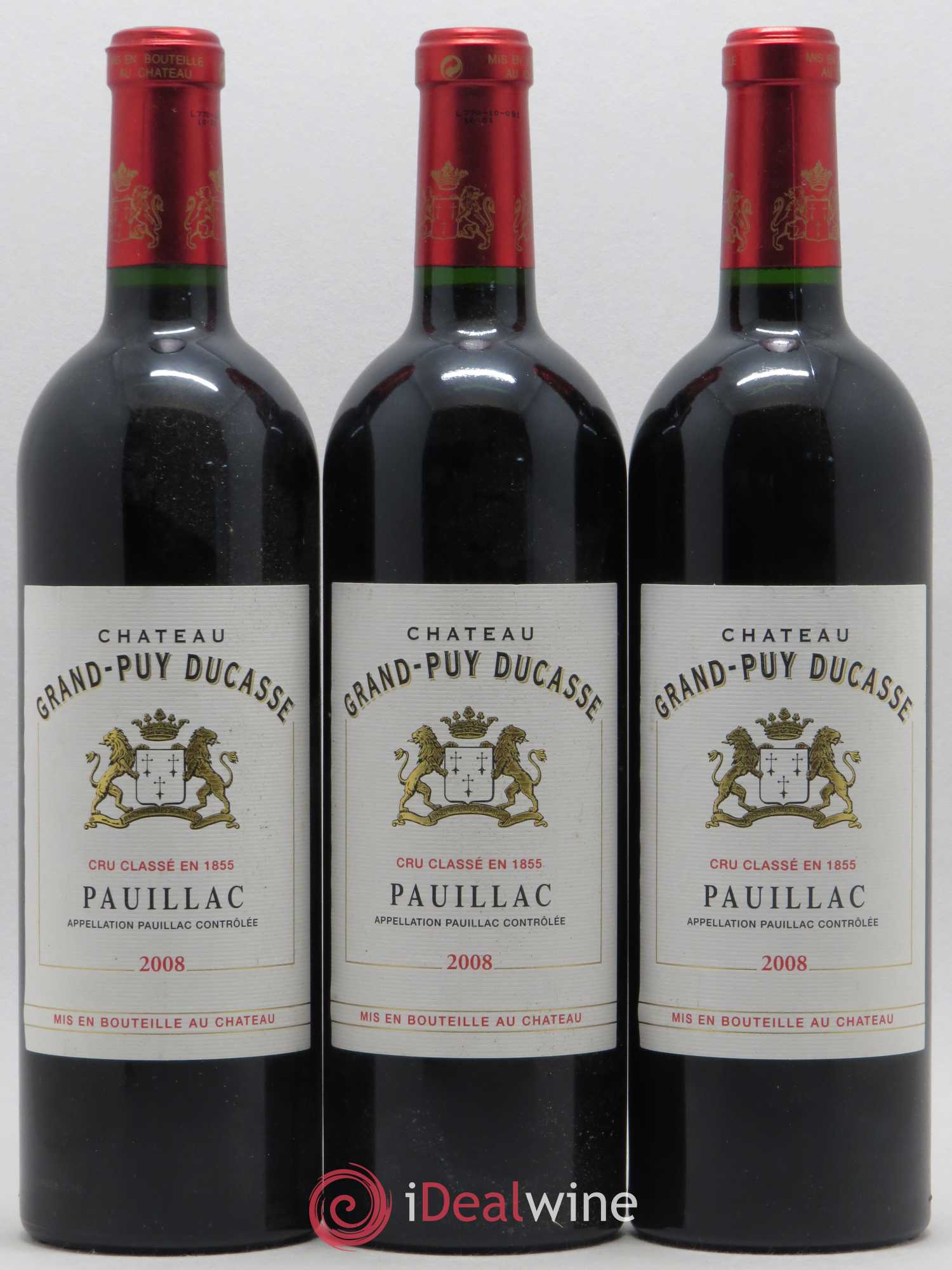 Château Grand Puy Ducasse 5ème Grand Cru Classé 2008 - Lot de 3 bouteilles - 0