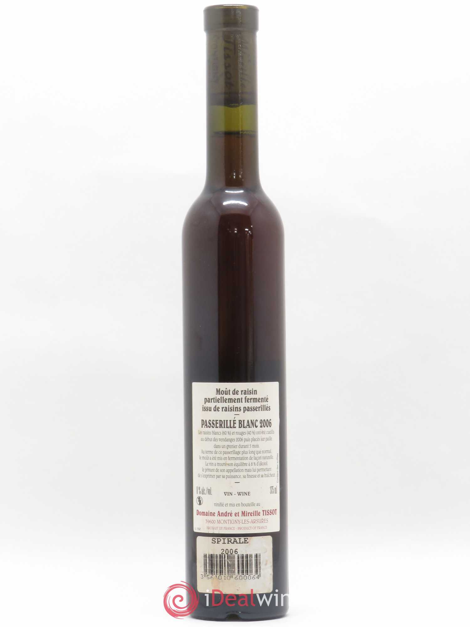Vin de France Spirale Passerillé Bénédicte et Stéphane Tissot 2006 - Lotto di 1 mezza bottiglia - 1