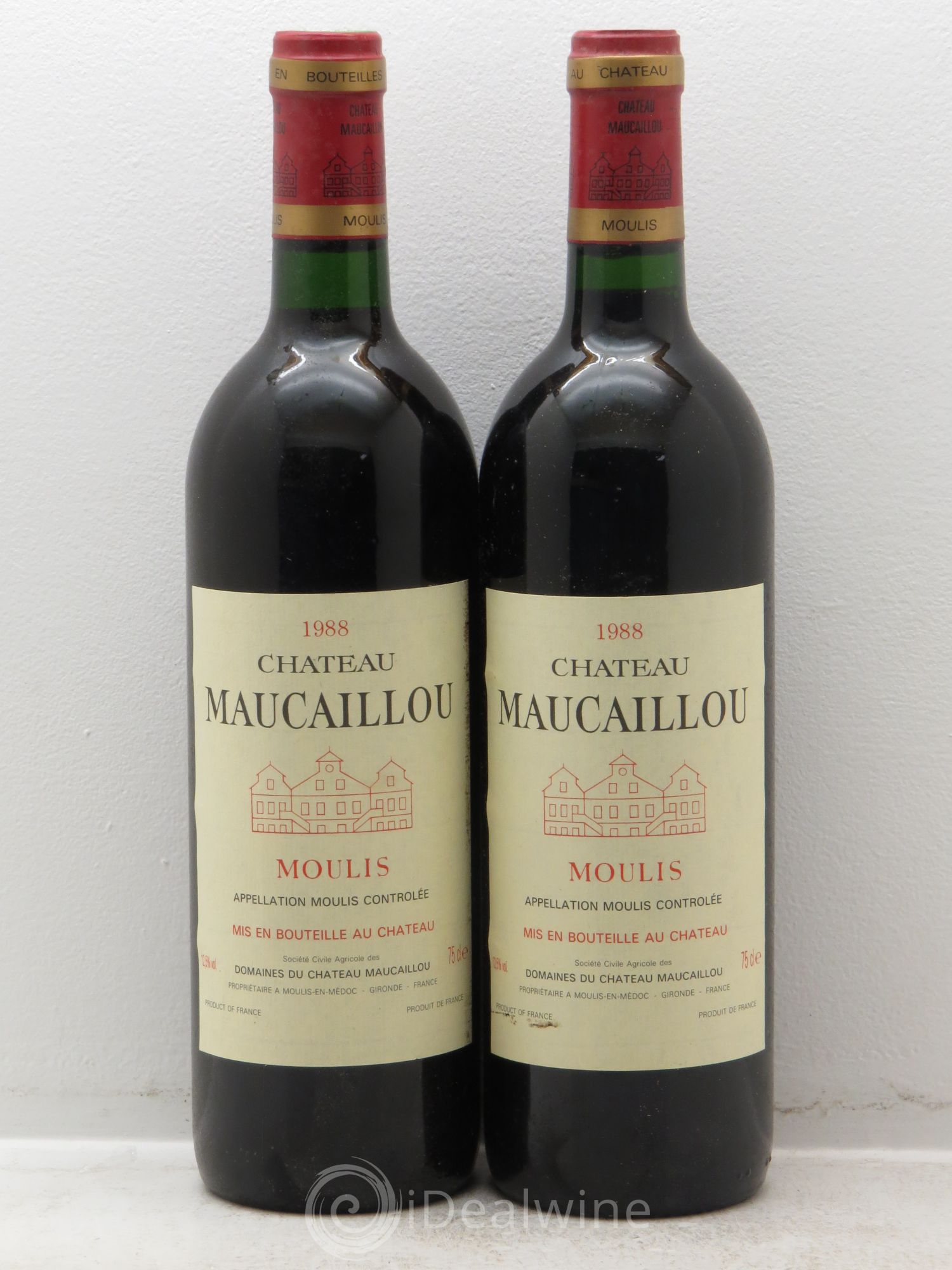 Château Maucaillou 1988 - Lot de 2 bouteilles - 0