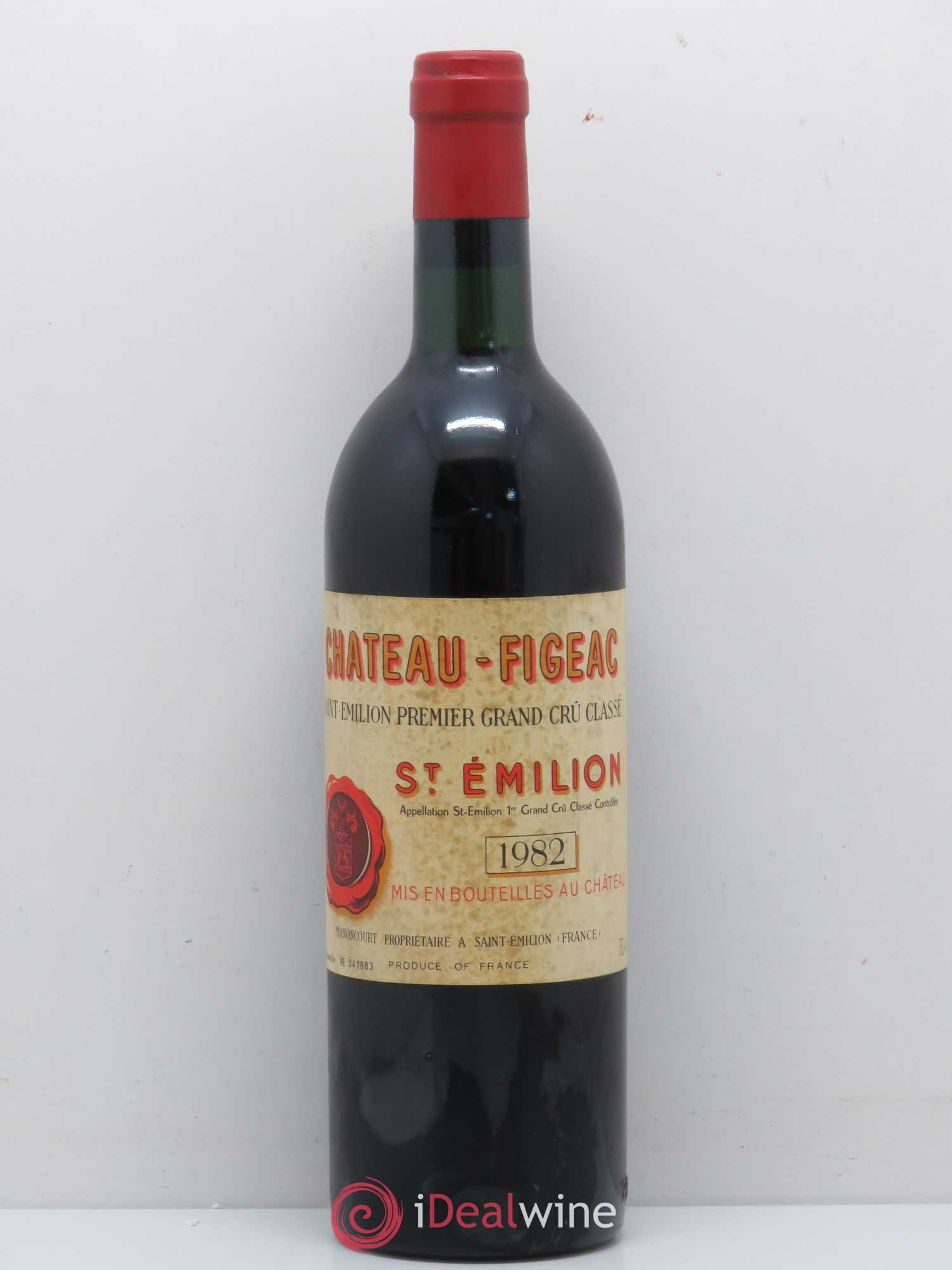 Château Figeac 1er Grand Cru Classé A 1982 - Lot de 1 bouteille - 0