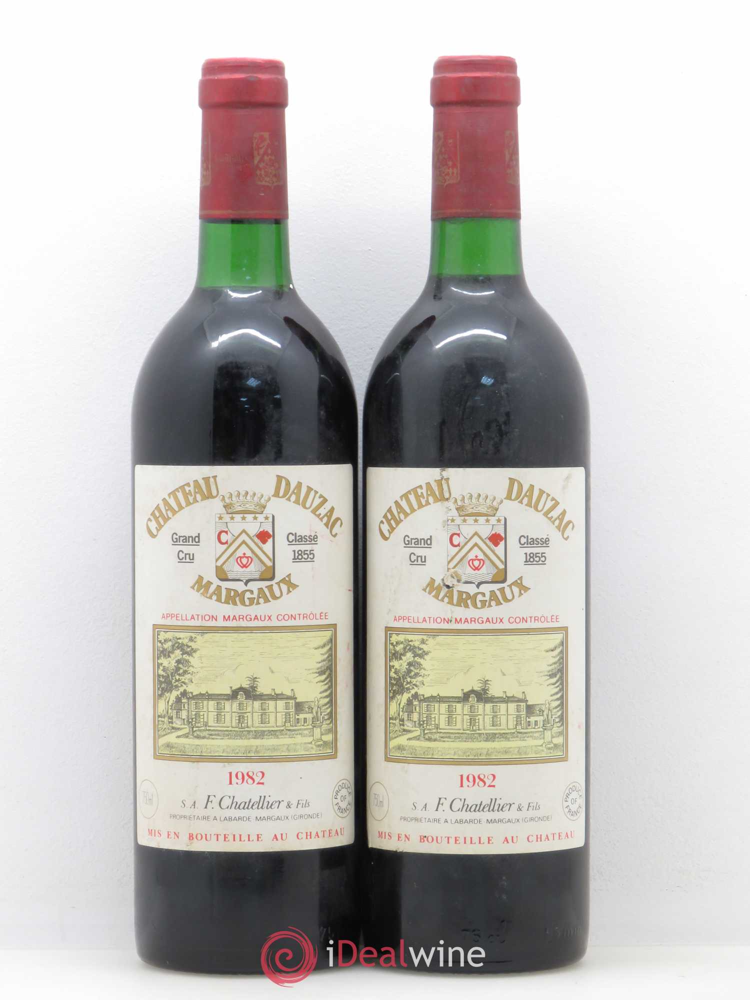 Château Dauzac 5ème Grand Cru Classé 1982 - Lot de 2 bouteilles - 0