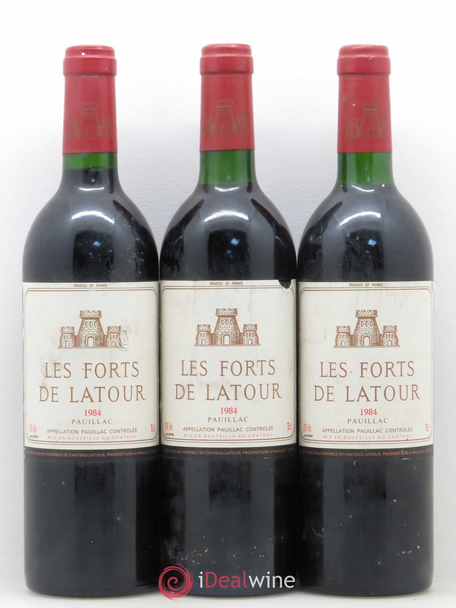 Les Forts de Latour Second Vin 1984 - Lot de 3 bouteilles - 0