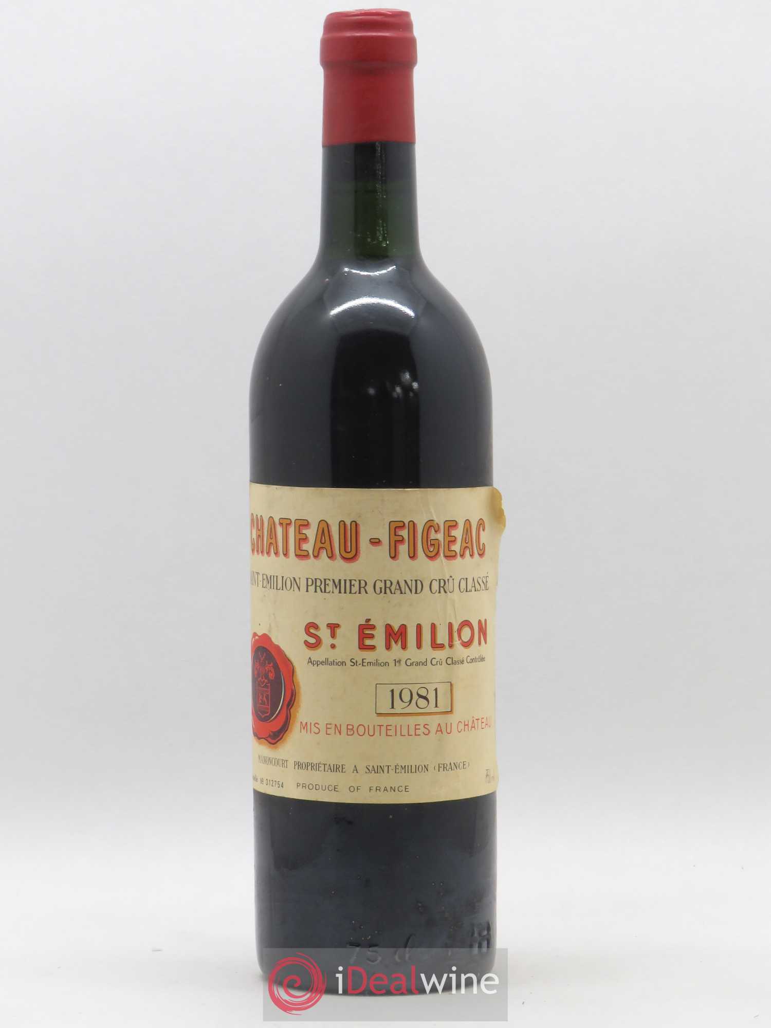 Château Figeac 1er Grand Cru Classé A 1981 - Lot de 1 bouteille - 0