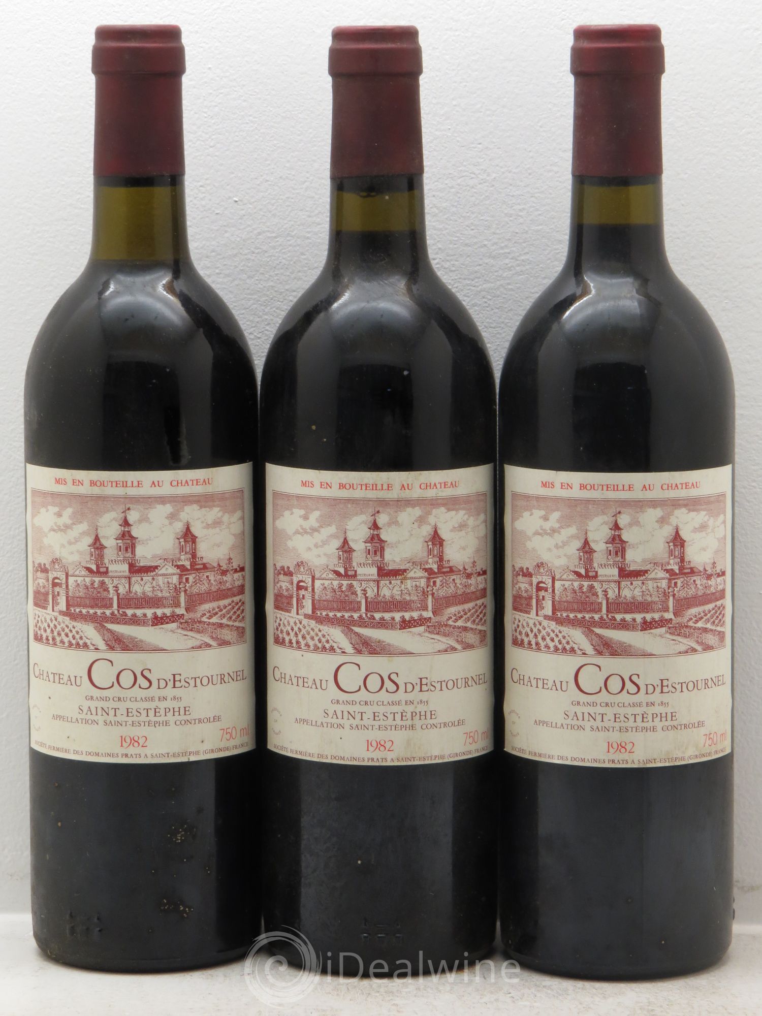 Cos d'Estournel 2ème Grand Cru Classé 1982 - Lot de 3 bouteilles - 0