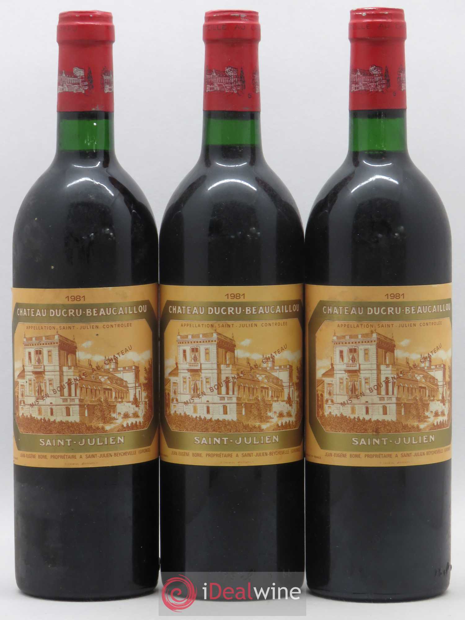 Château Ducru Beaucaillou 2ème Grand Cru Classé 1981 - Lot de 3 bouteilles - 0