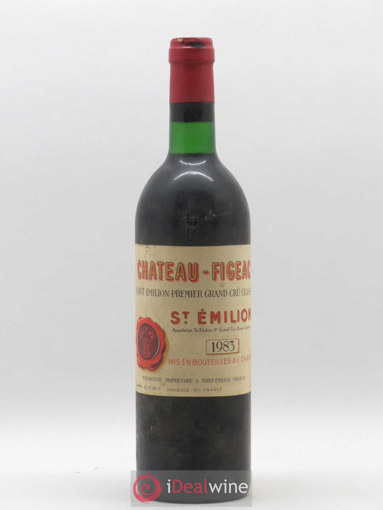 Château Figeac 1er Grand Cru Classé A 1983 - Lot de 1 bouteille - 0