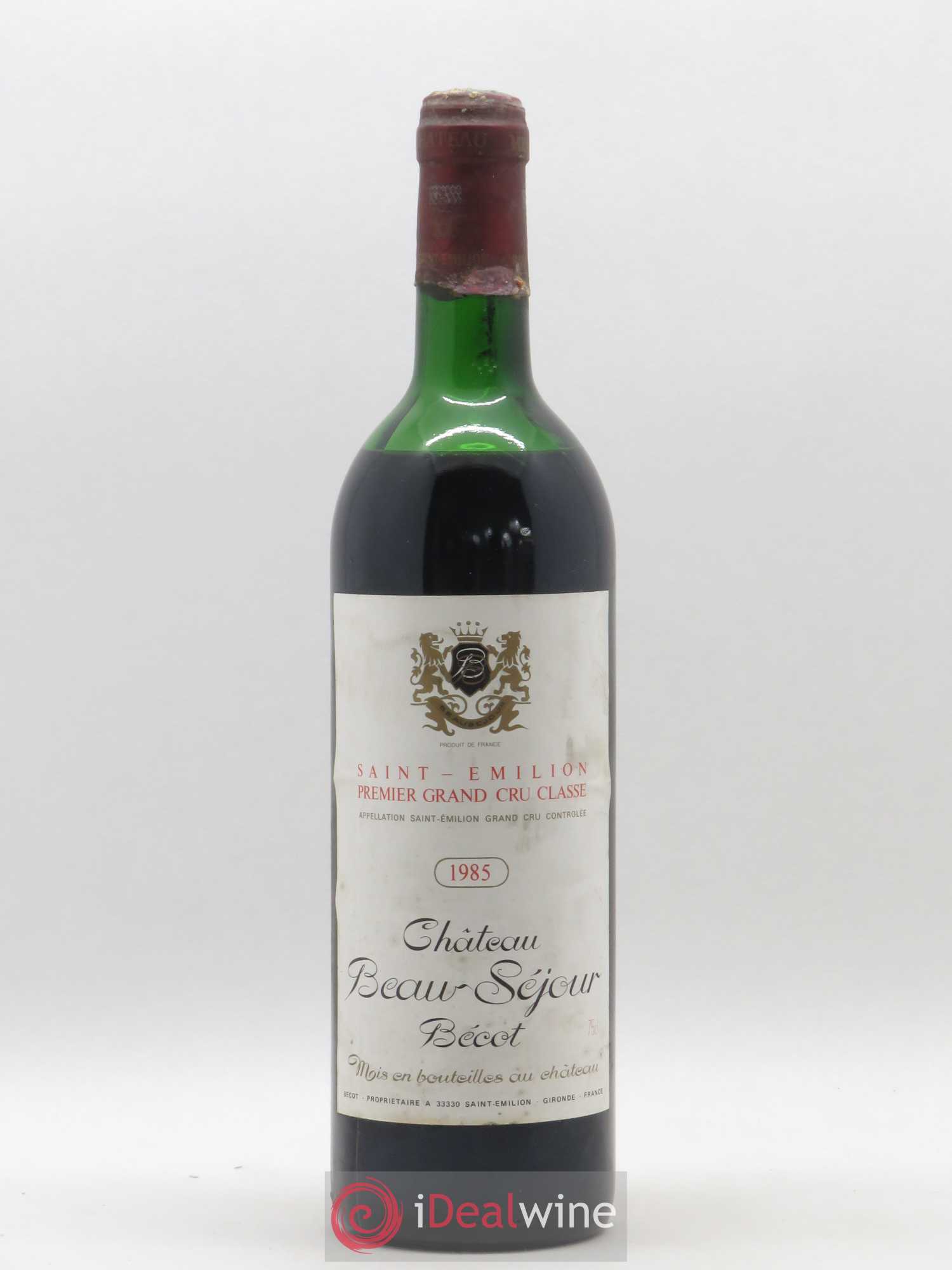 Château Beau-Séjour Bécot 1er Grand Cru Classé B 1985 - Lot de 1 bouteille - 0