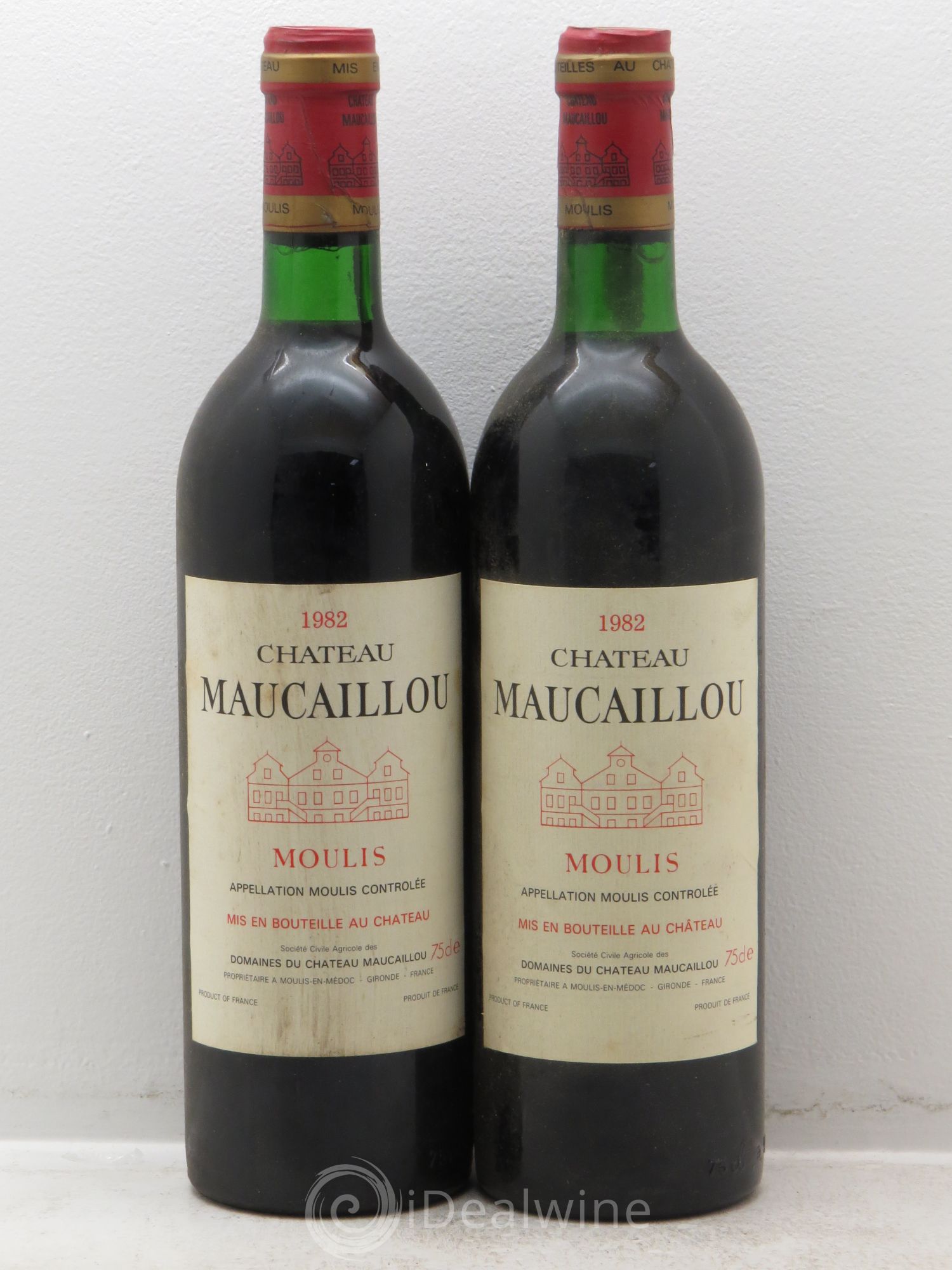 Château Maucaillou 1982 - Lot de 2 bouteilles - 0