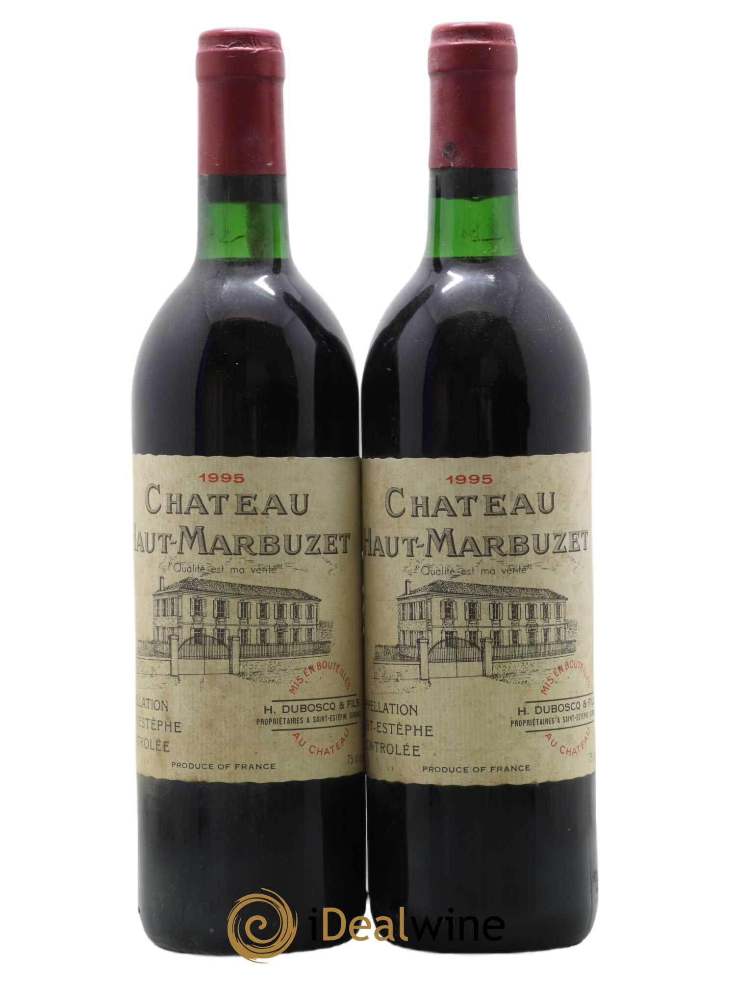 Château Haut Marbuzet 1995 - Lot de 2 bouteilles - 0