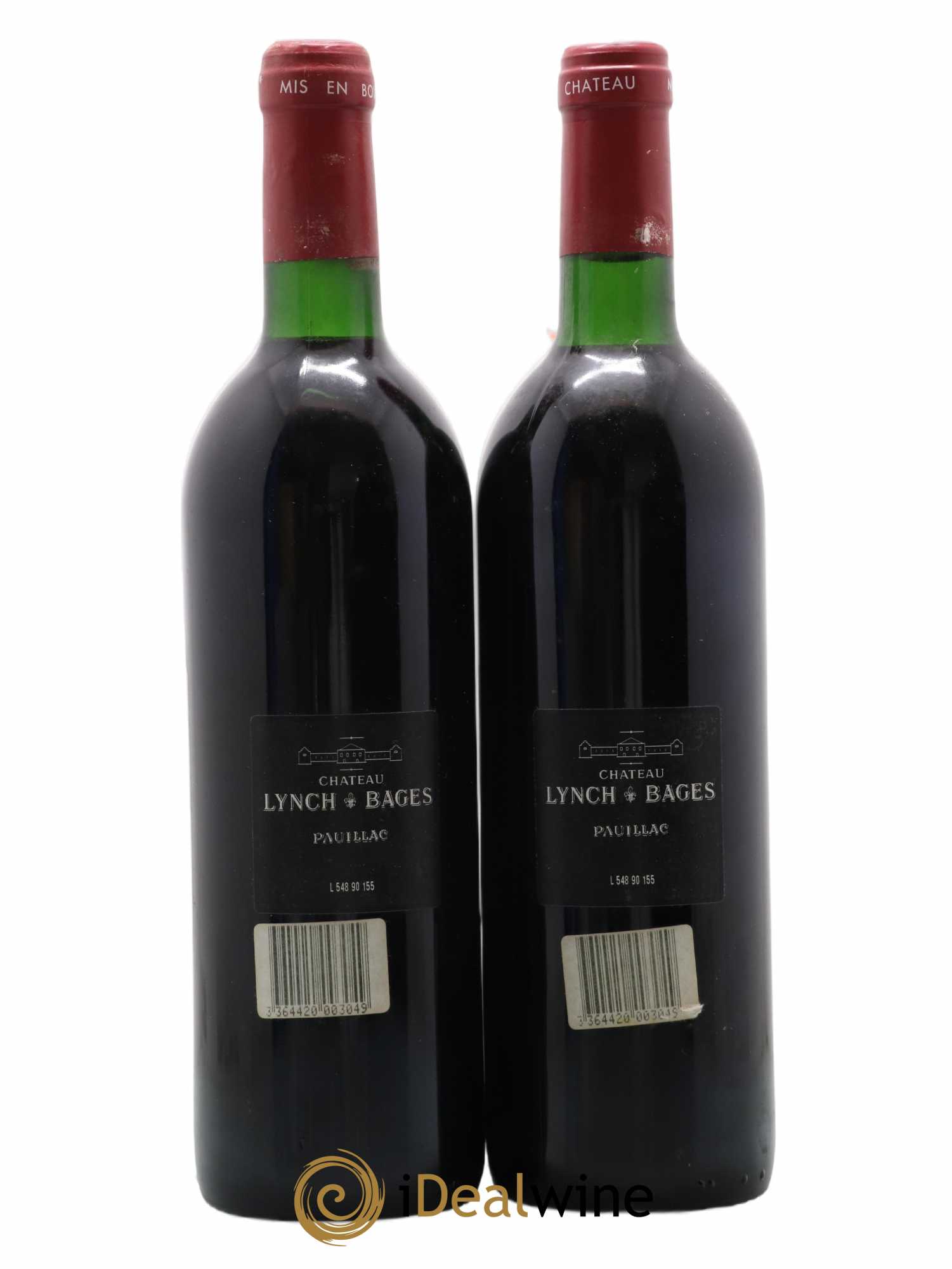 Château Lynch Bages 5ème Grand Cru Classé 1990 - Lot de 2 bouteilles - 1