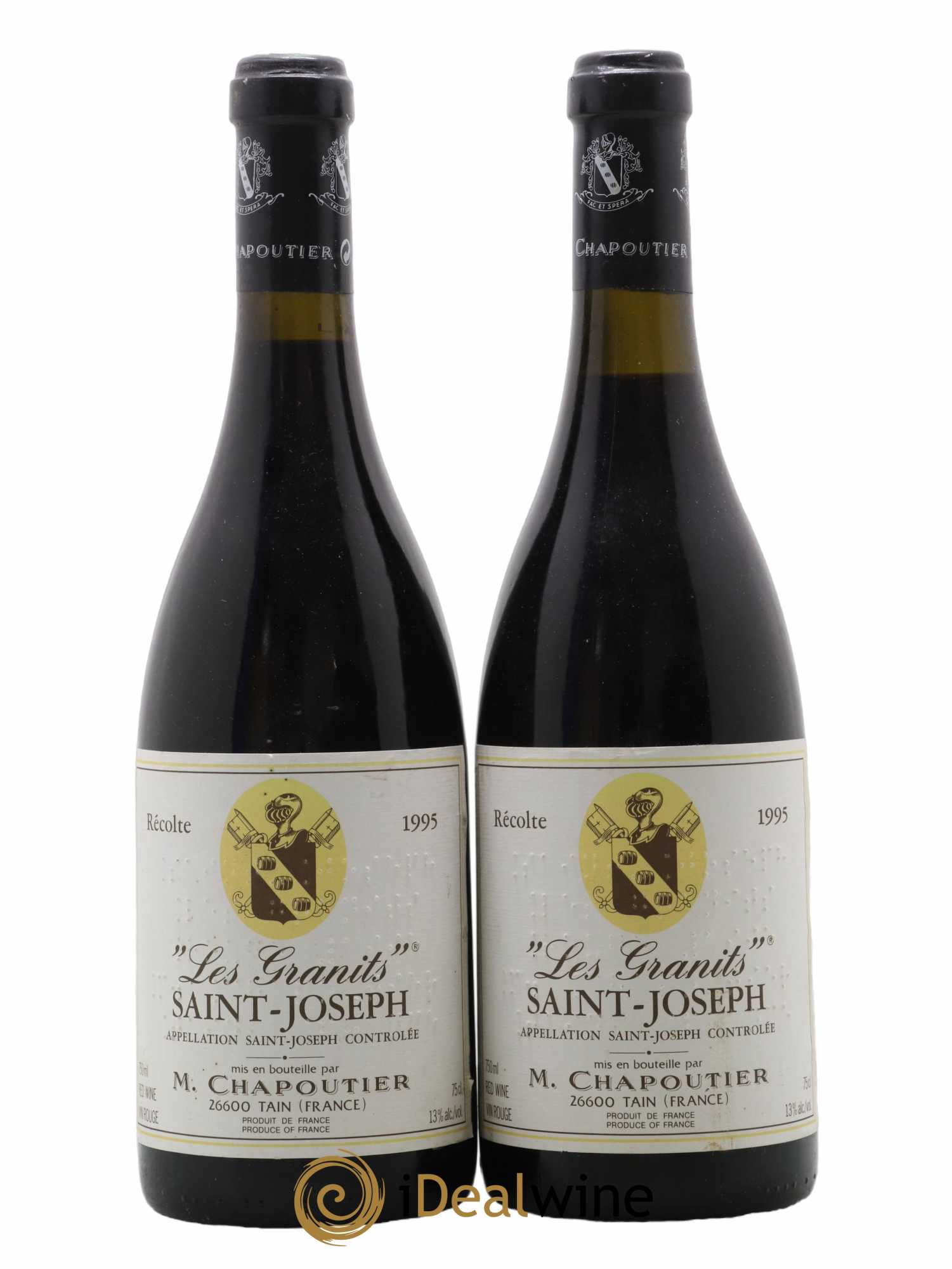 Saint-Joseph Les Granits Chapoutier 1995 - Lot de 2 bouteilles - 0