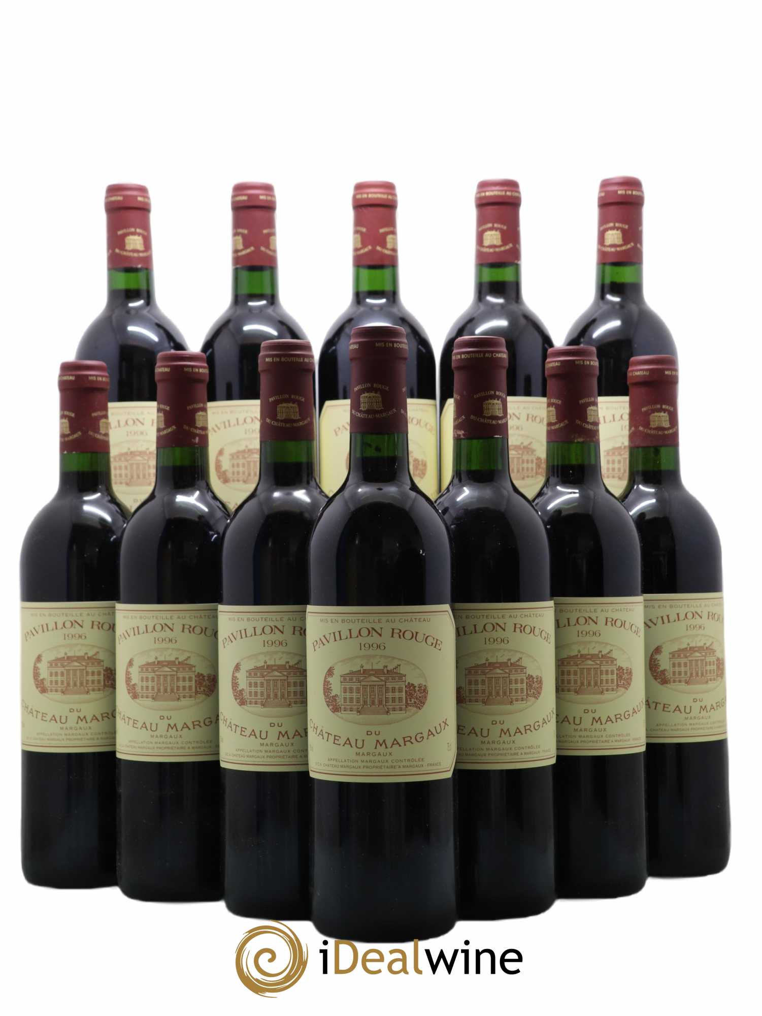 Pavillon Rouge du Château Margaux Second Vin 1996 - Lot de 12 bouteilles - 0