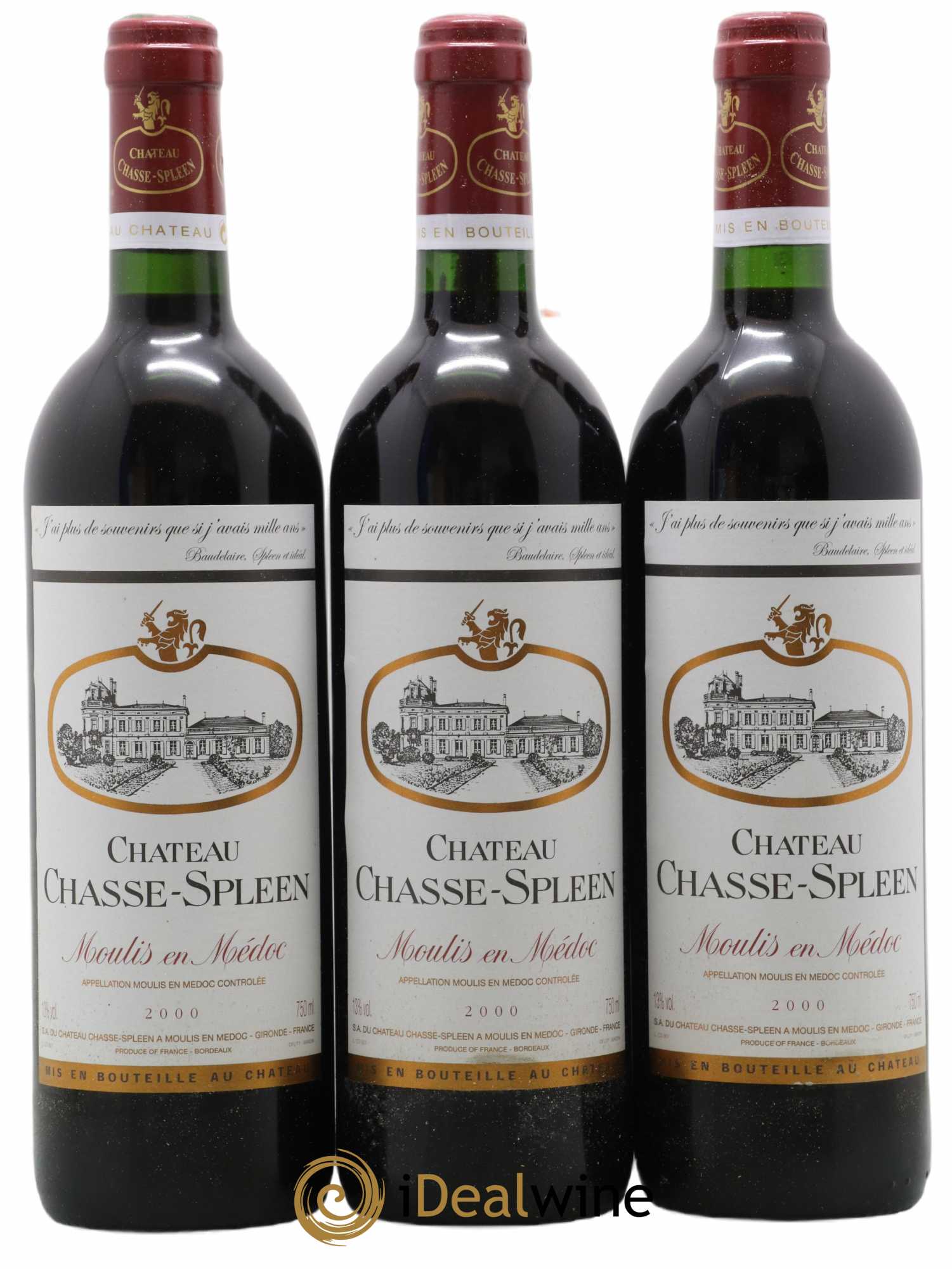 Château Chasse Spleen 2000 - Lot de 6 bouteilles - 1