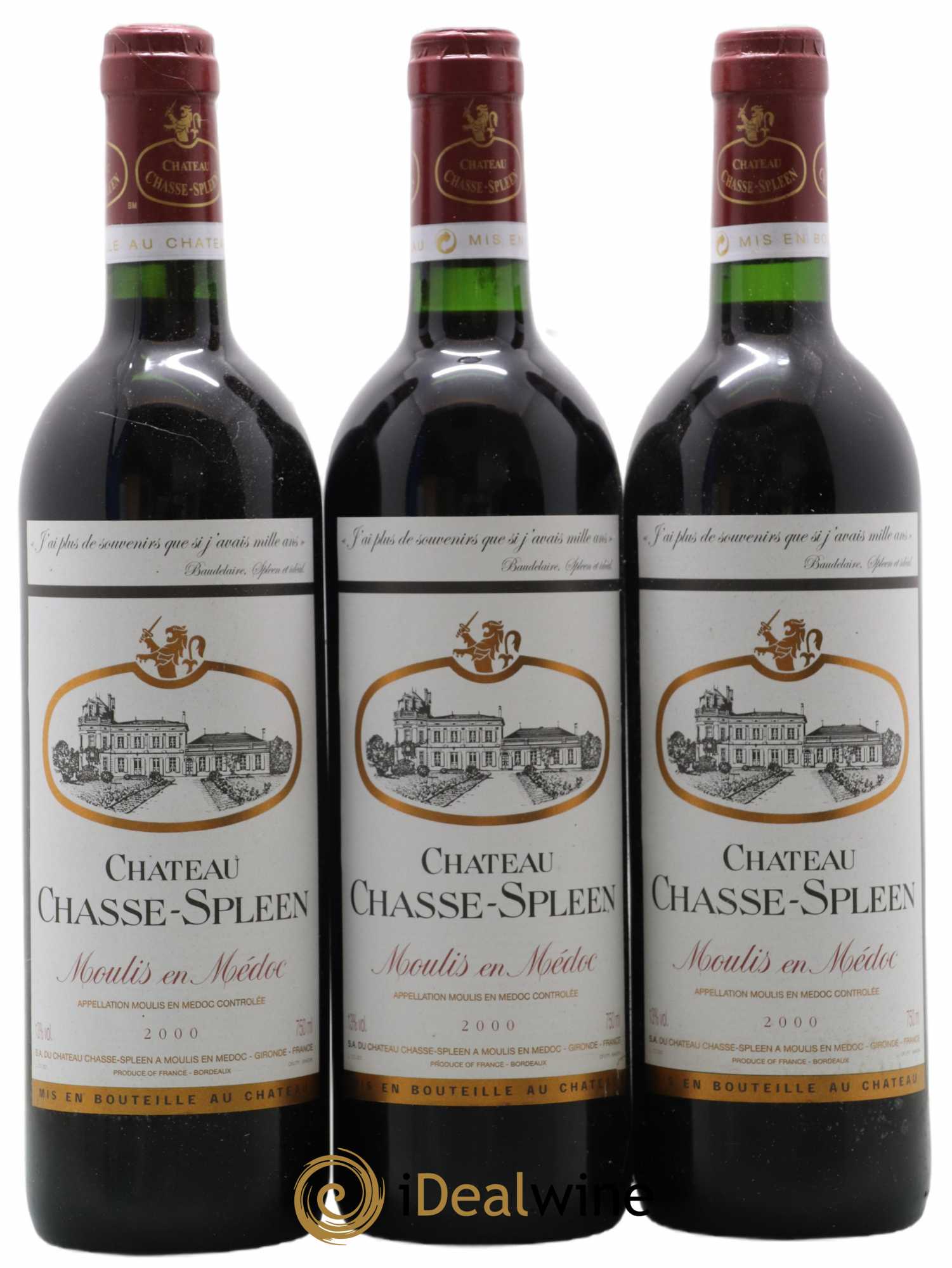 Château Chasse Spleen 2000 - Lot de 6 bouteilles - 2