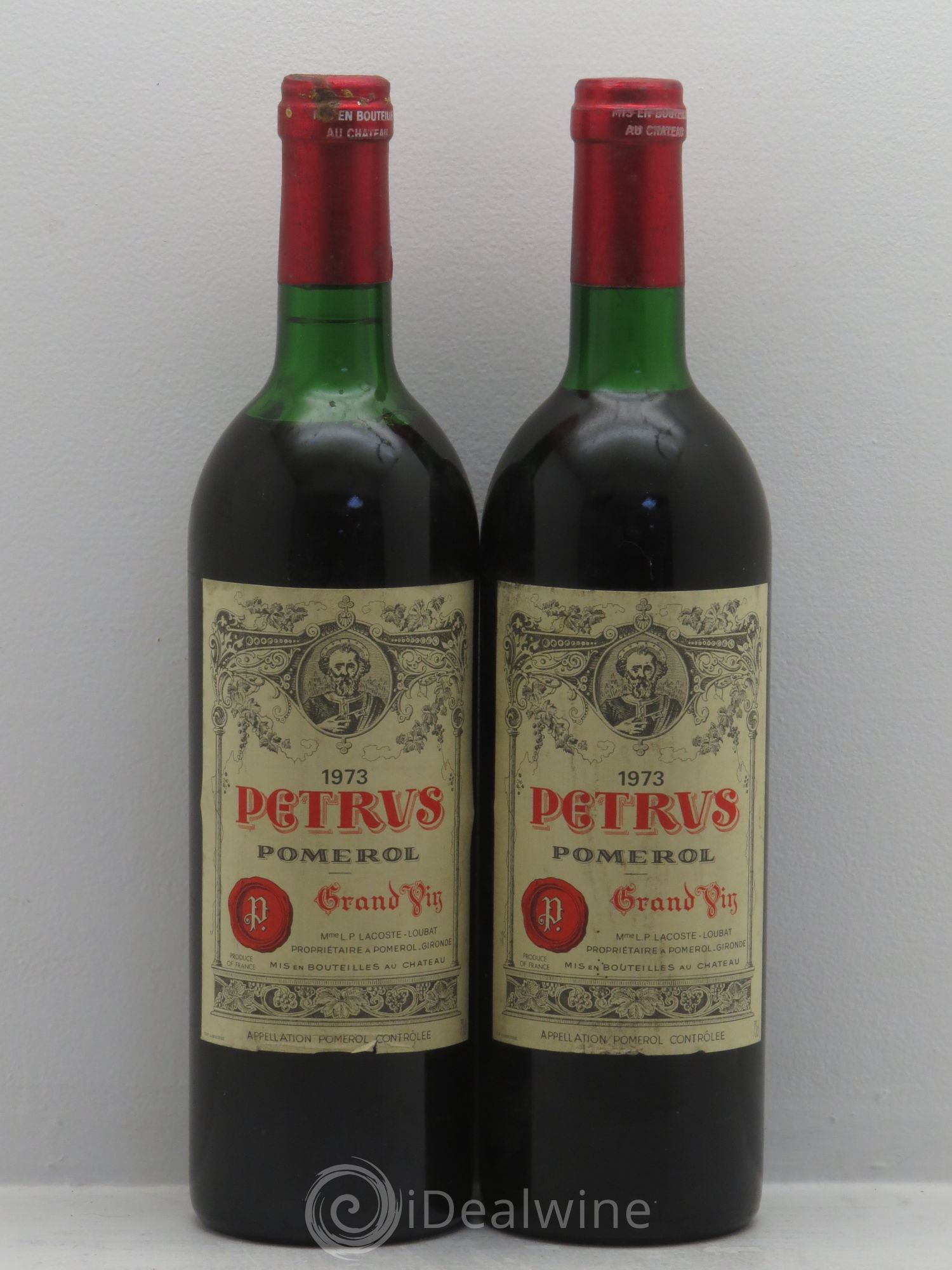 Petrus 1973 - Lot de 2 bouteilles - 0