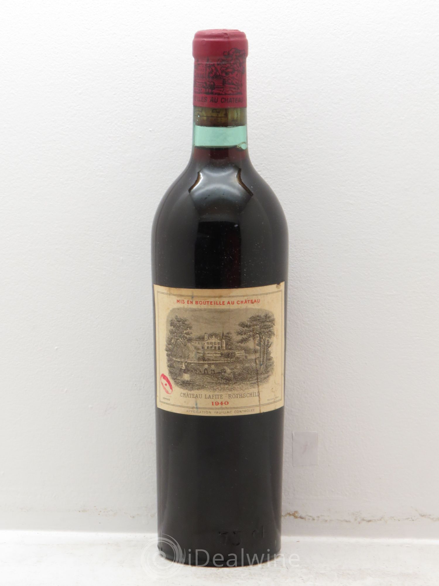 Château Lafite Rothschild 1er Grand Cru Classé 1940 - Lot de 1 bouteille - 0